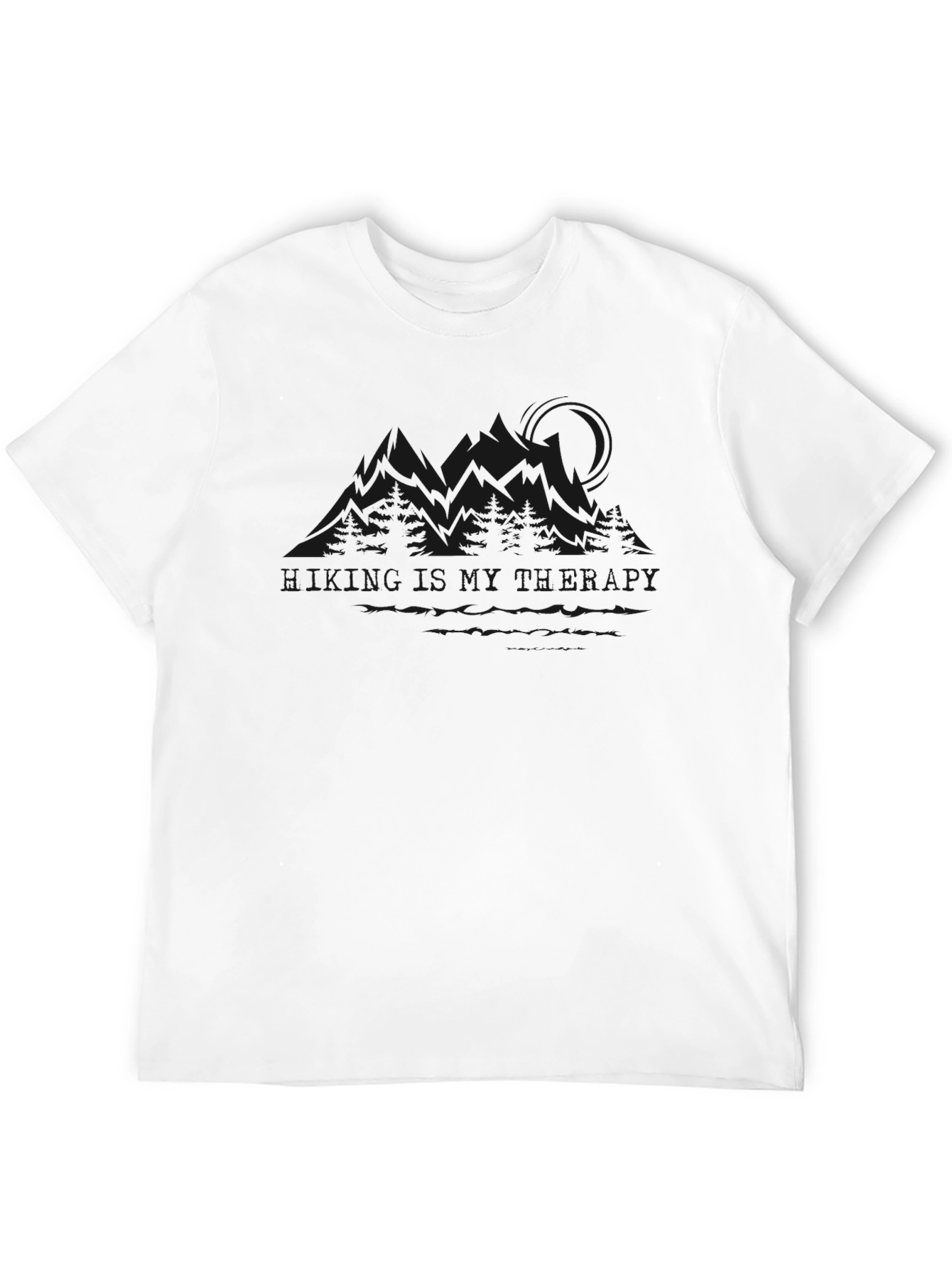 Mens Black Crew Neck T-Shirt