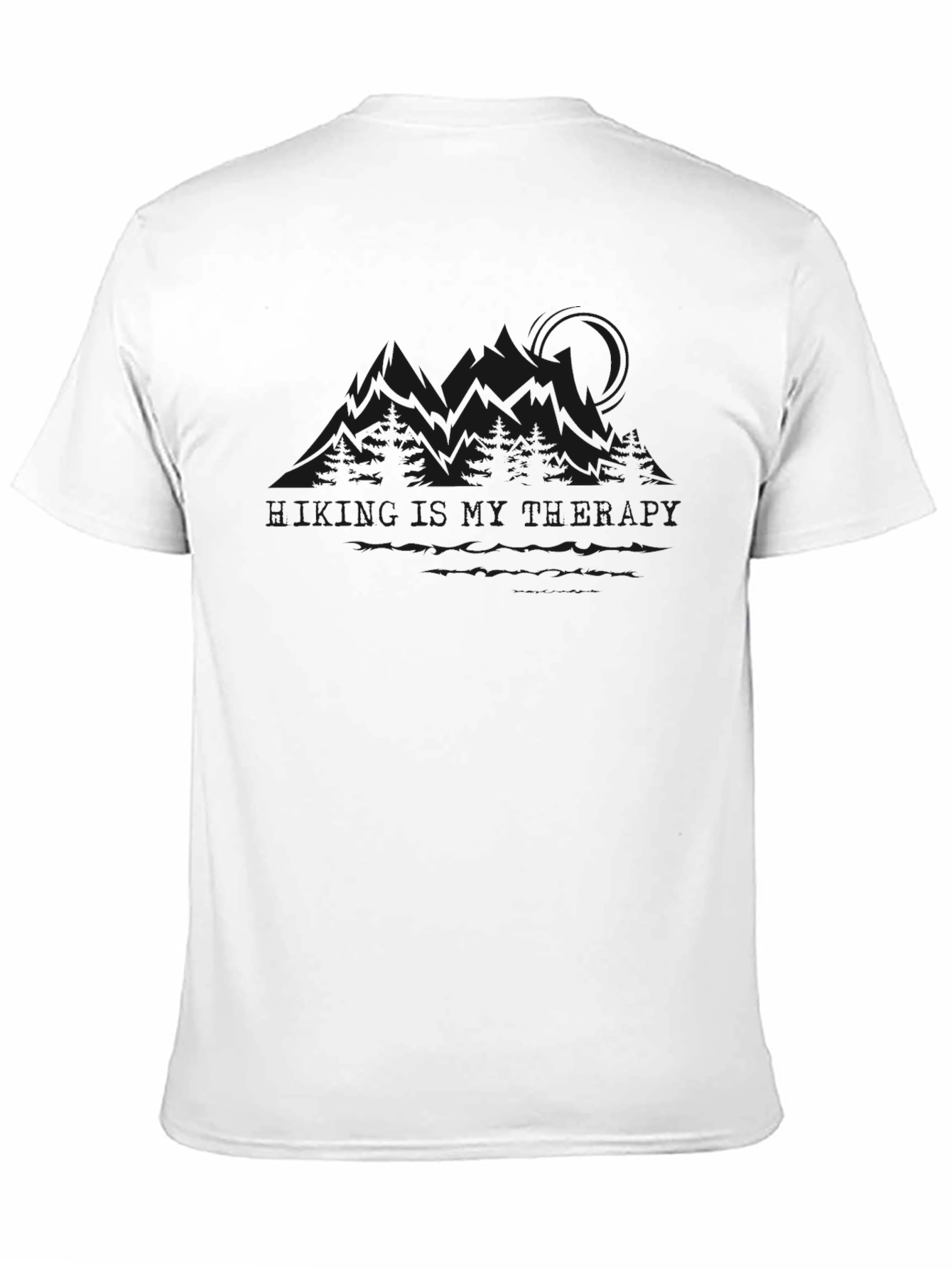 Mens Black Crew Neck T-Shirt