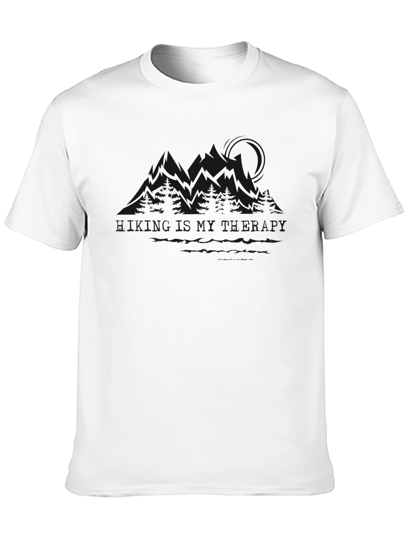 Mens Black Crew Neck T-Shirt