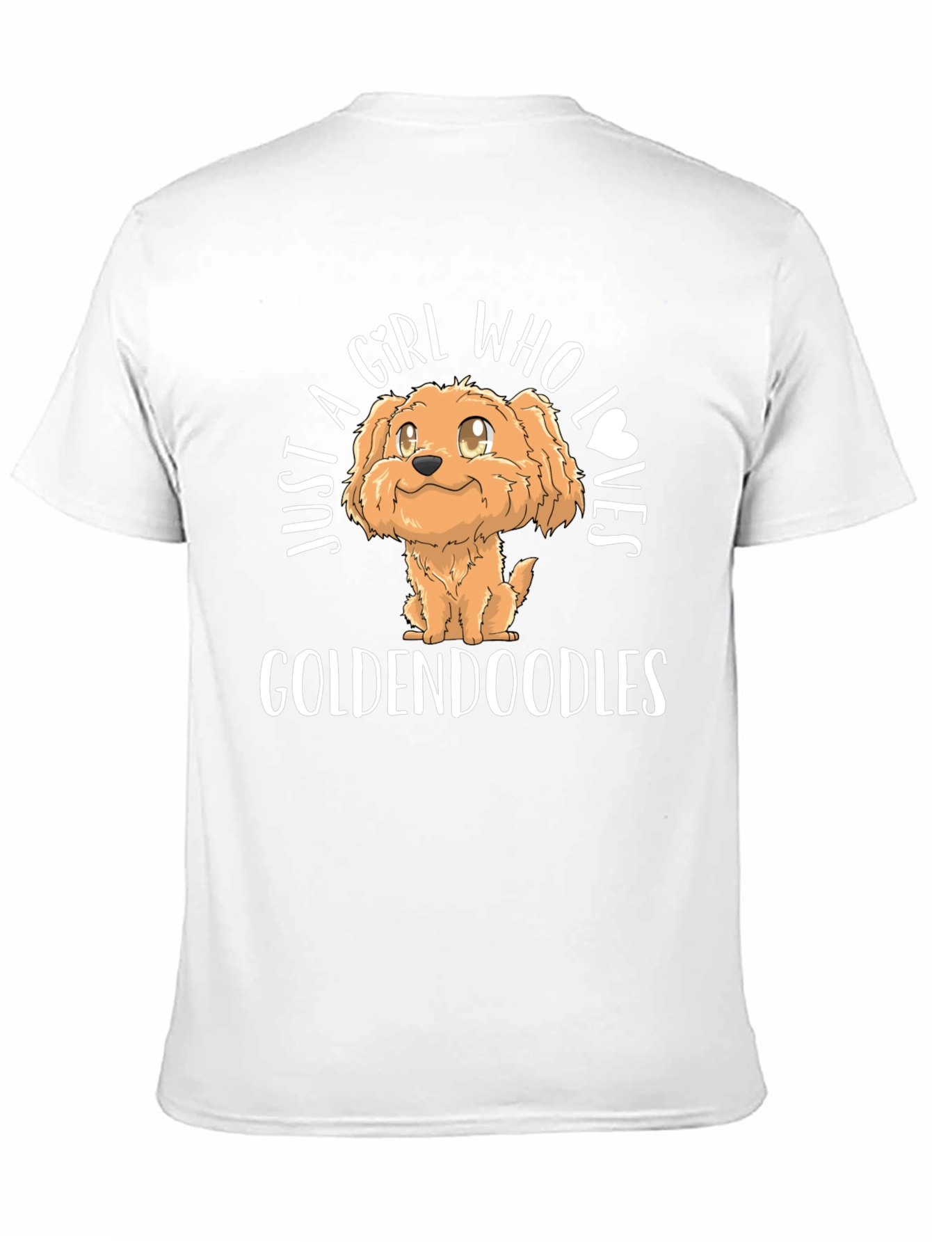 Girl Who Loves Goldendoodles Black T-Shirt