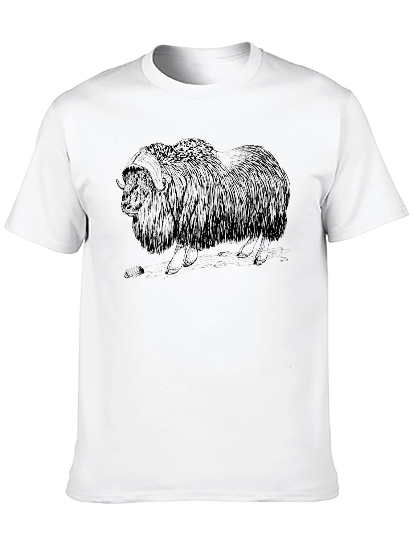 Musk Ox Graphic Tee - Cool Animal Print