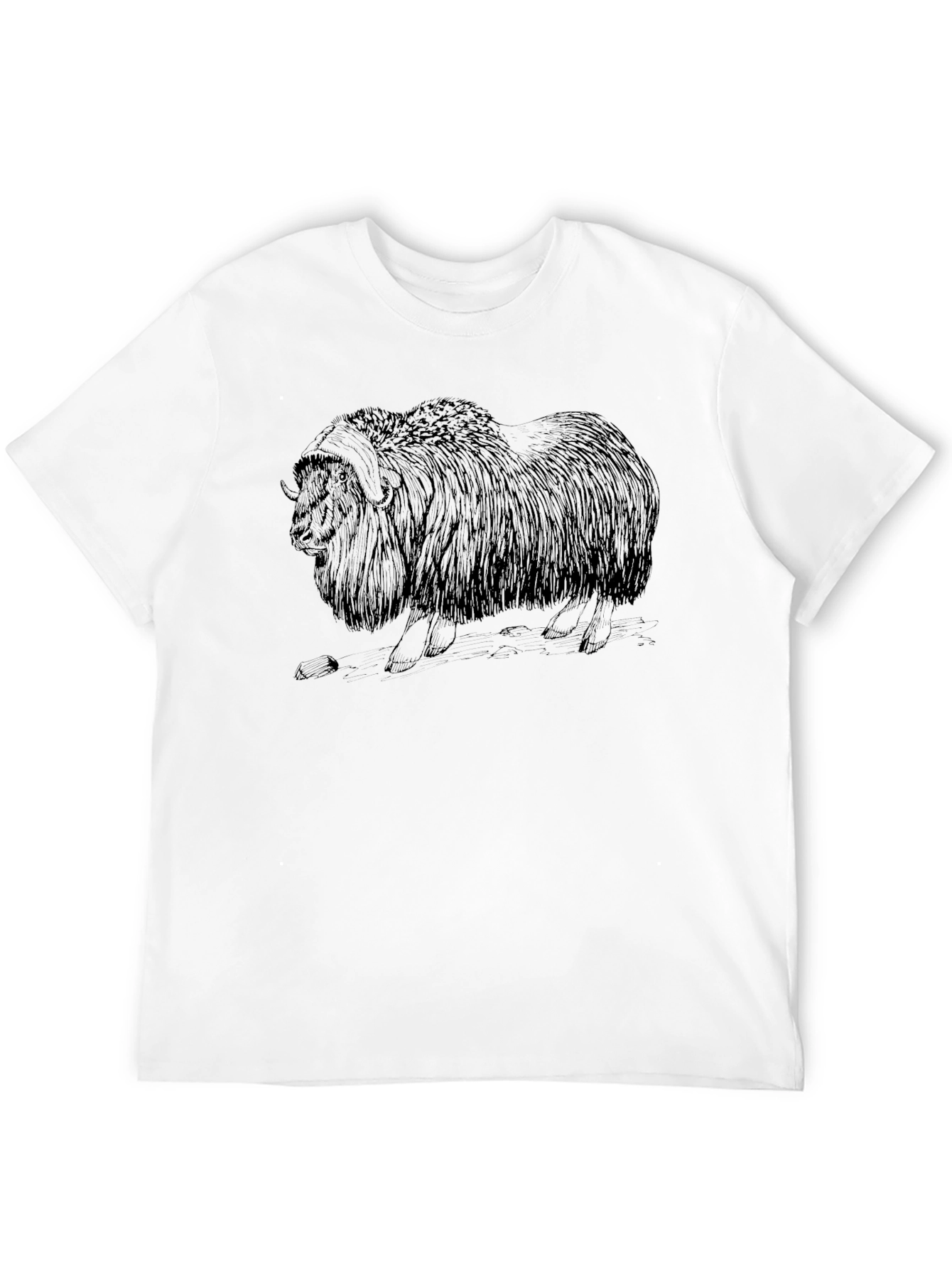 Musk Ox Graphic Tee - Cool Animal Print