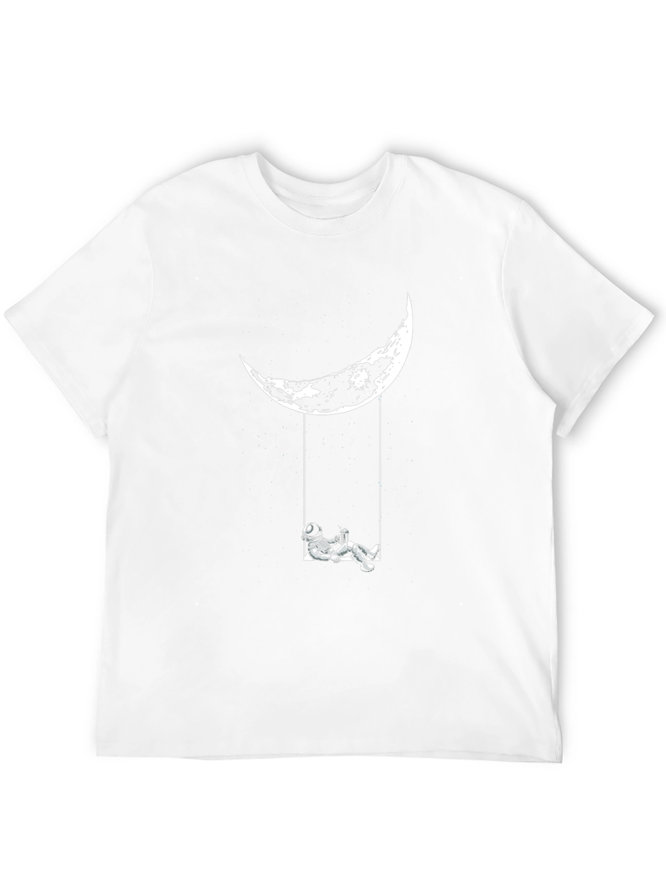 Astronaut Moon Swing Graphic Tee - Black