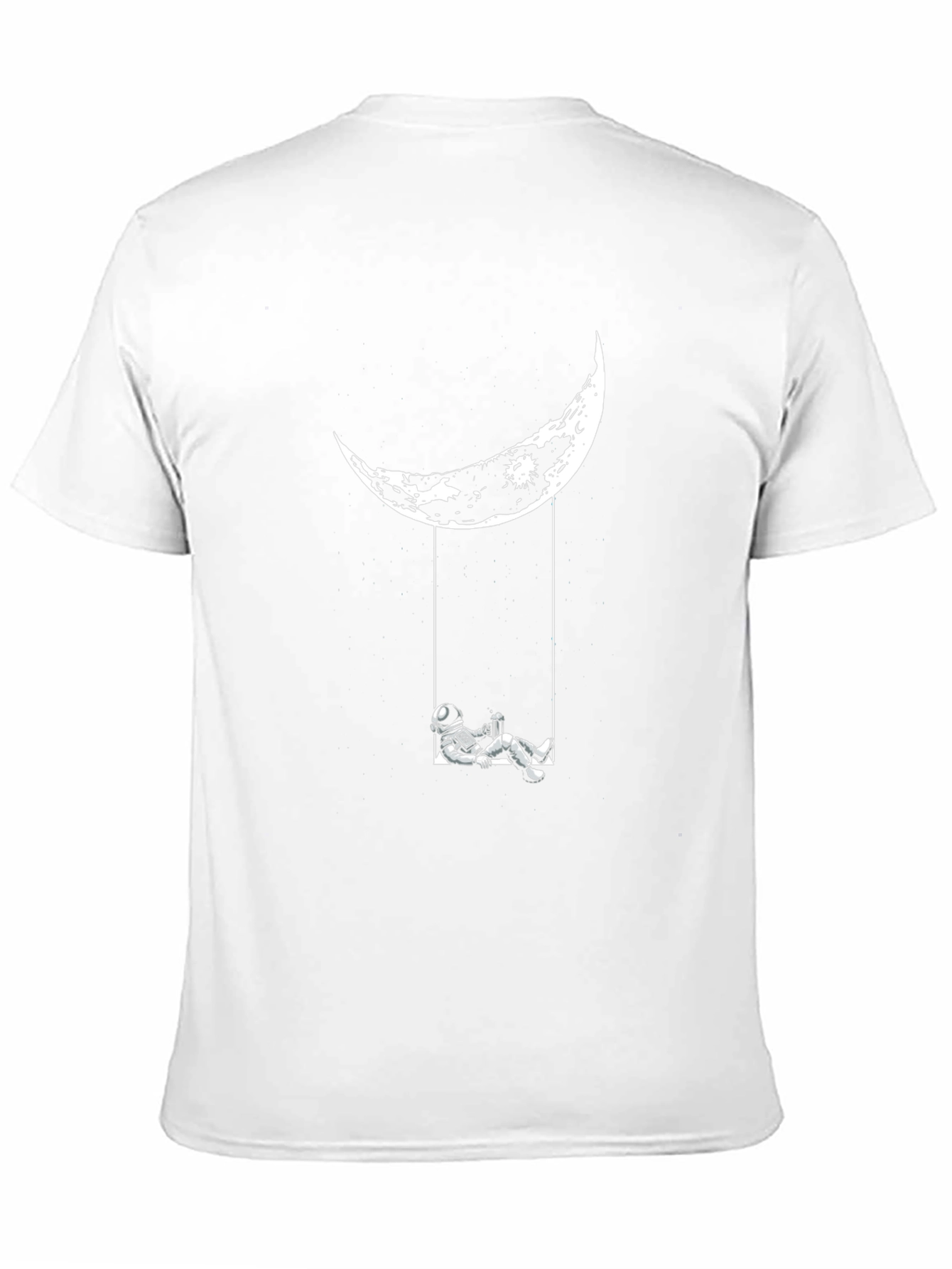 Astronaut Moon Swing Graphic Tee - Black