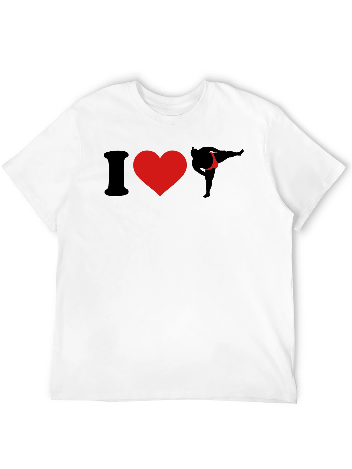 I Love Sumo Wrestling Black T-Shirt