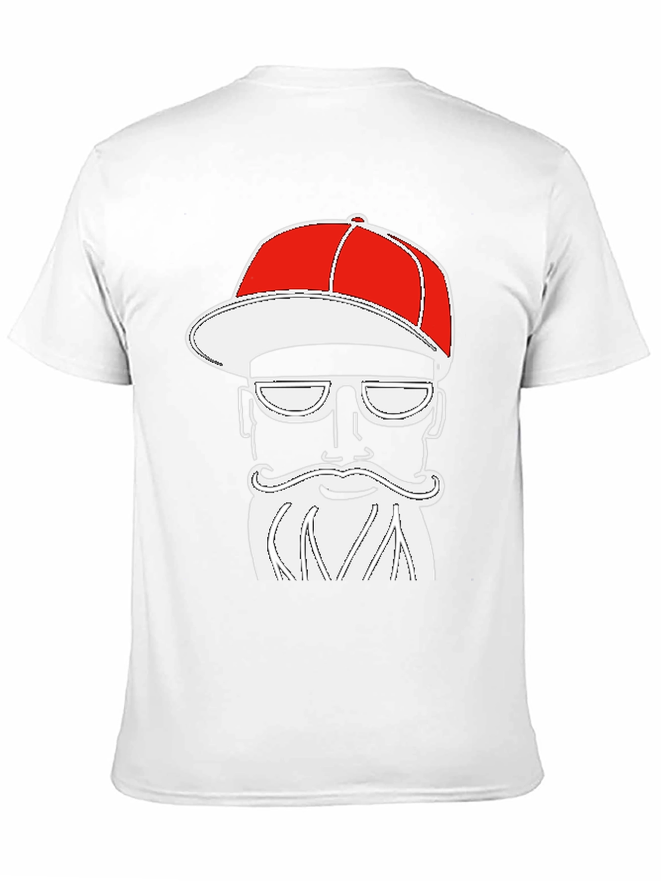 Cool Graphic Tee - Bearded Hipster Style