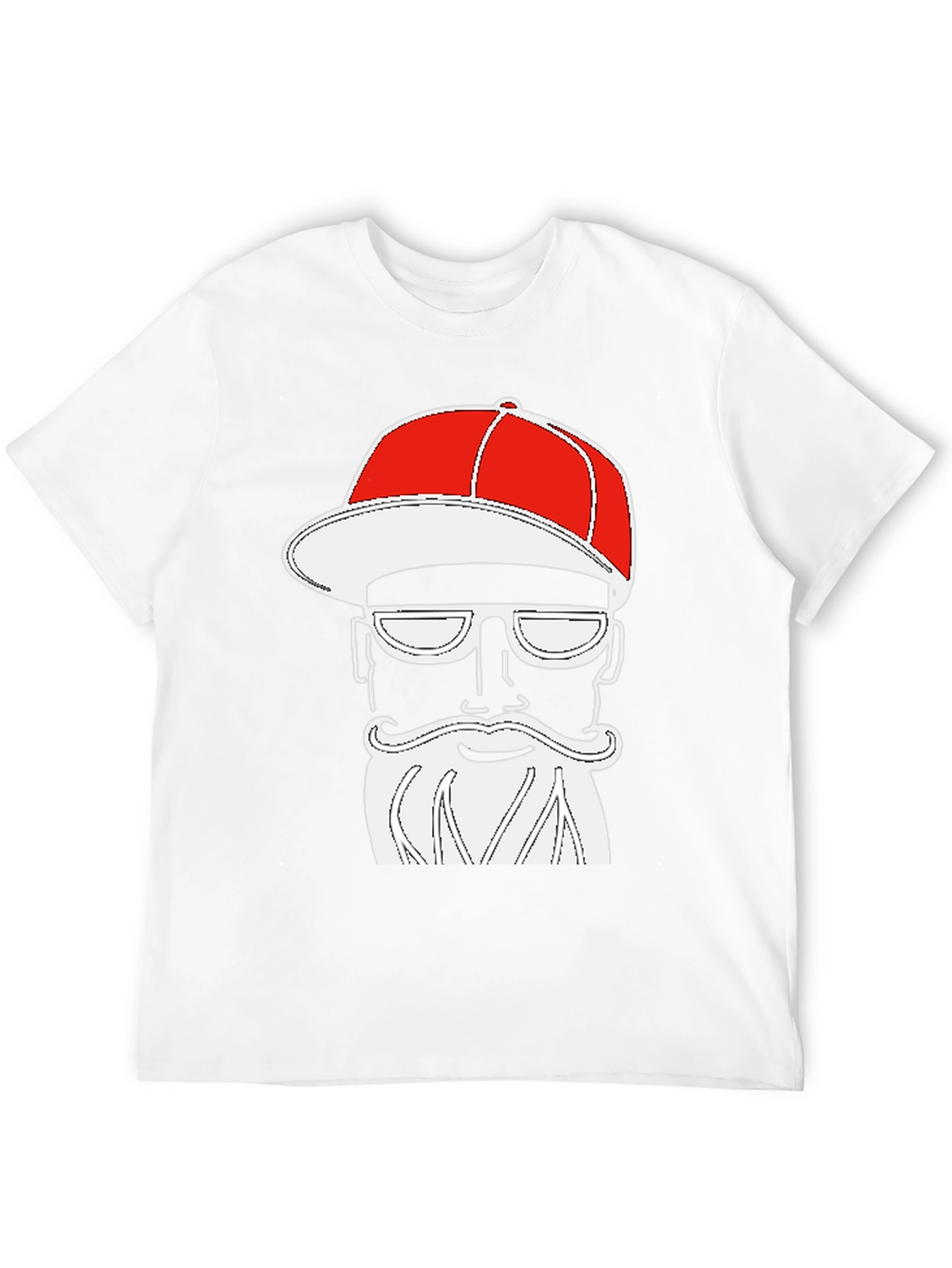 Cool Graphic Tee - Bearded Hipster Style