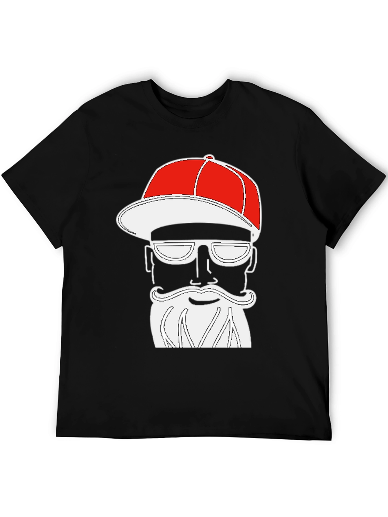 Cool Graphic Tee - Bearded Hipster Style