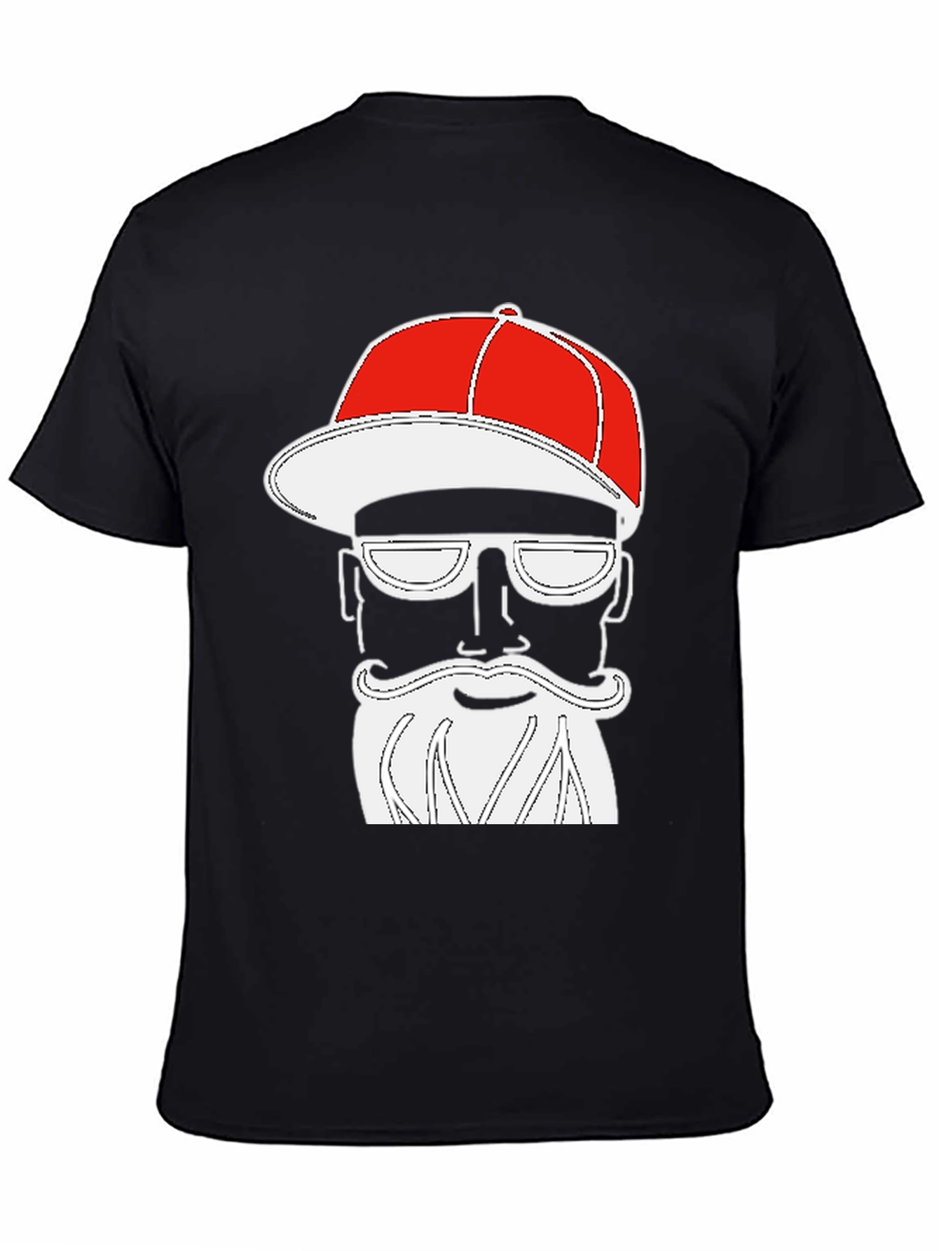 Cool Graphic Tee - Bearded Hipster Style
