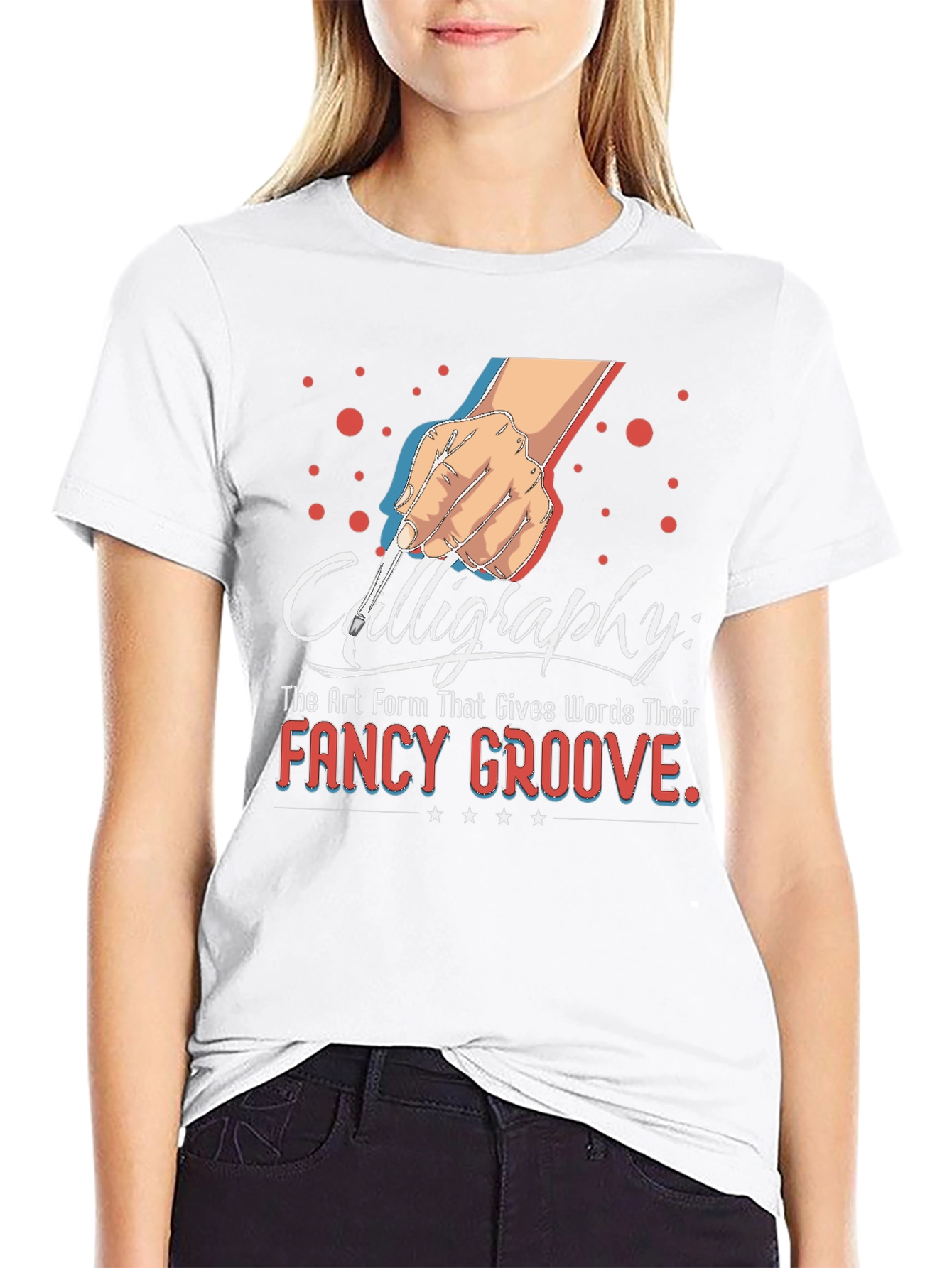 Calligraphy Art T-Shirt for Writers