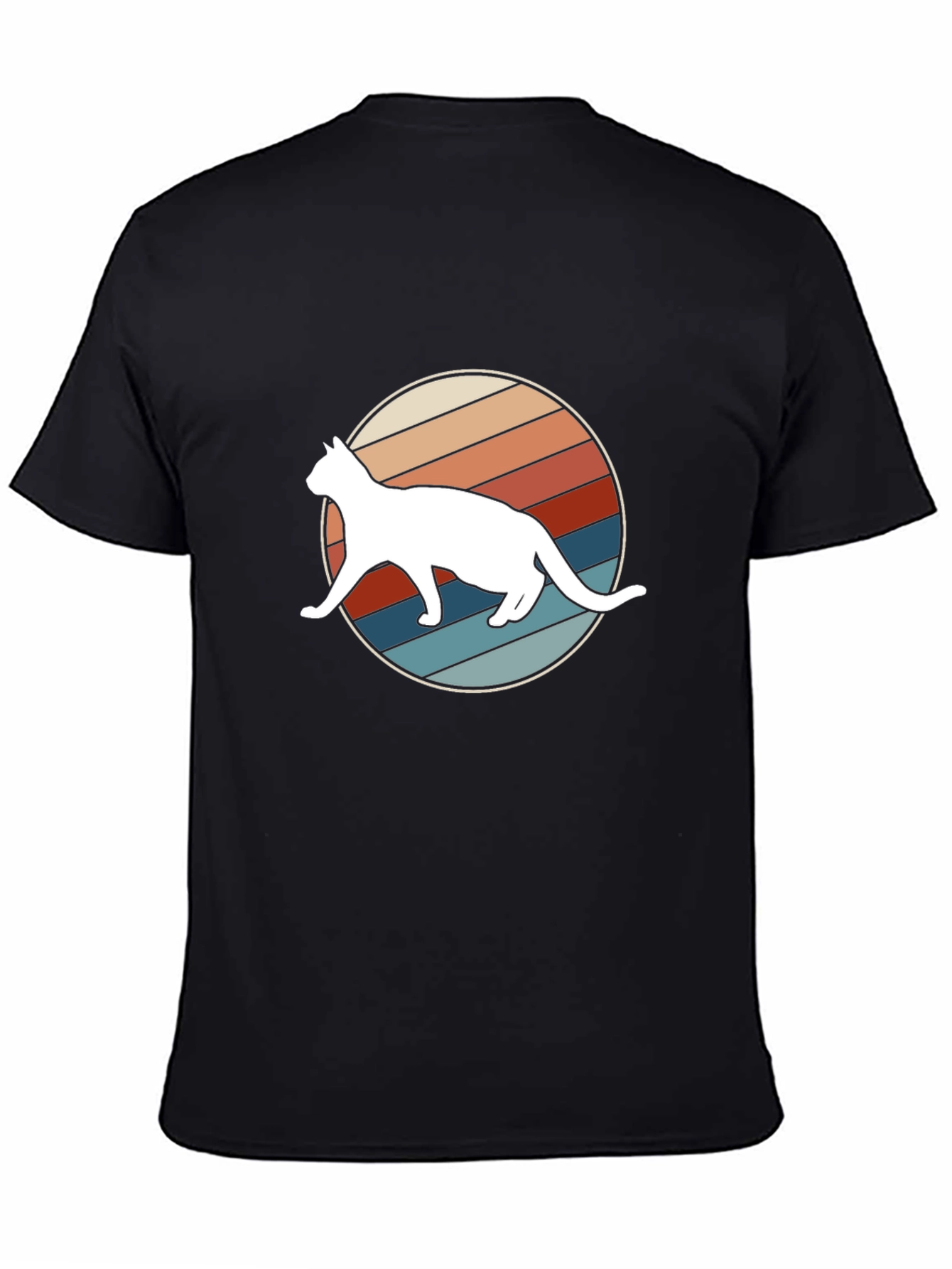 Retro Cat Graphic Tee - Cool Cat Lover Shirt