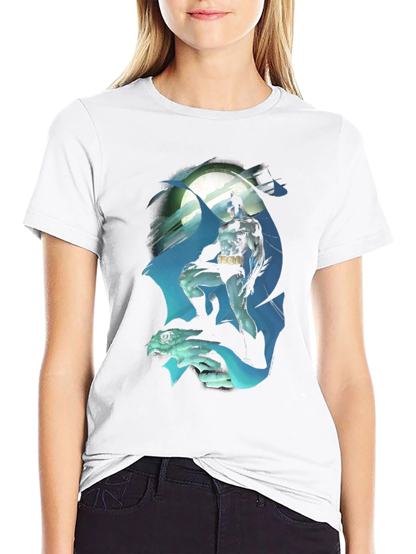 Batman Moon T-Shirt - Gotham Knight Tee