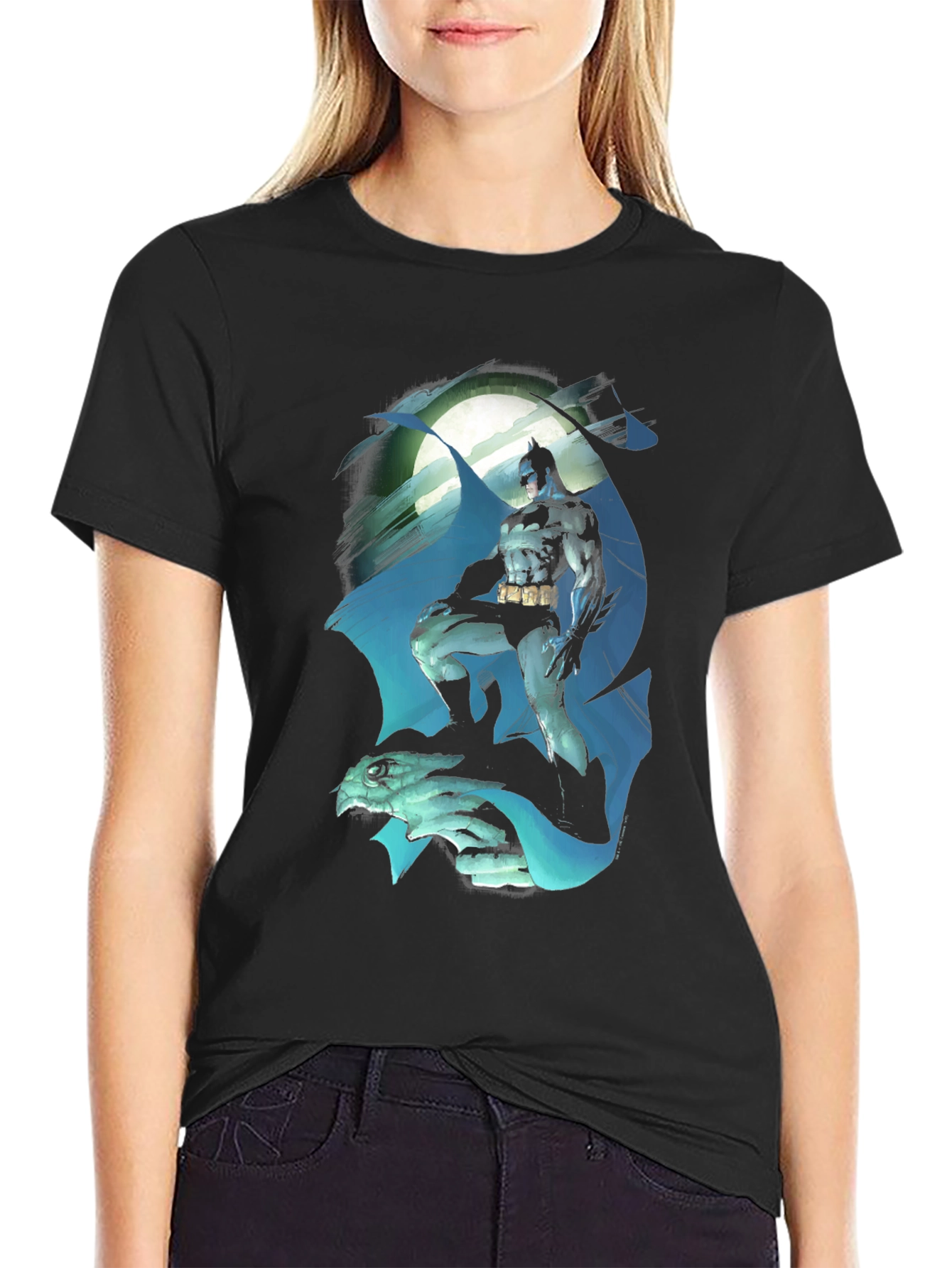 Batman Moon T-Shirt - Gotham Knight Tee