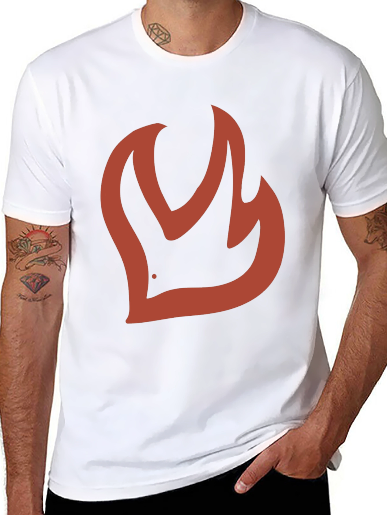 Firebird Graphic Tee - Black Cotton Casual T-Shirt