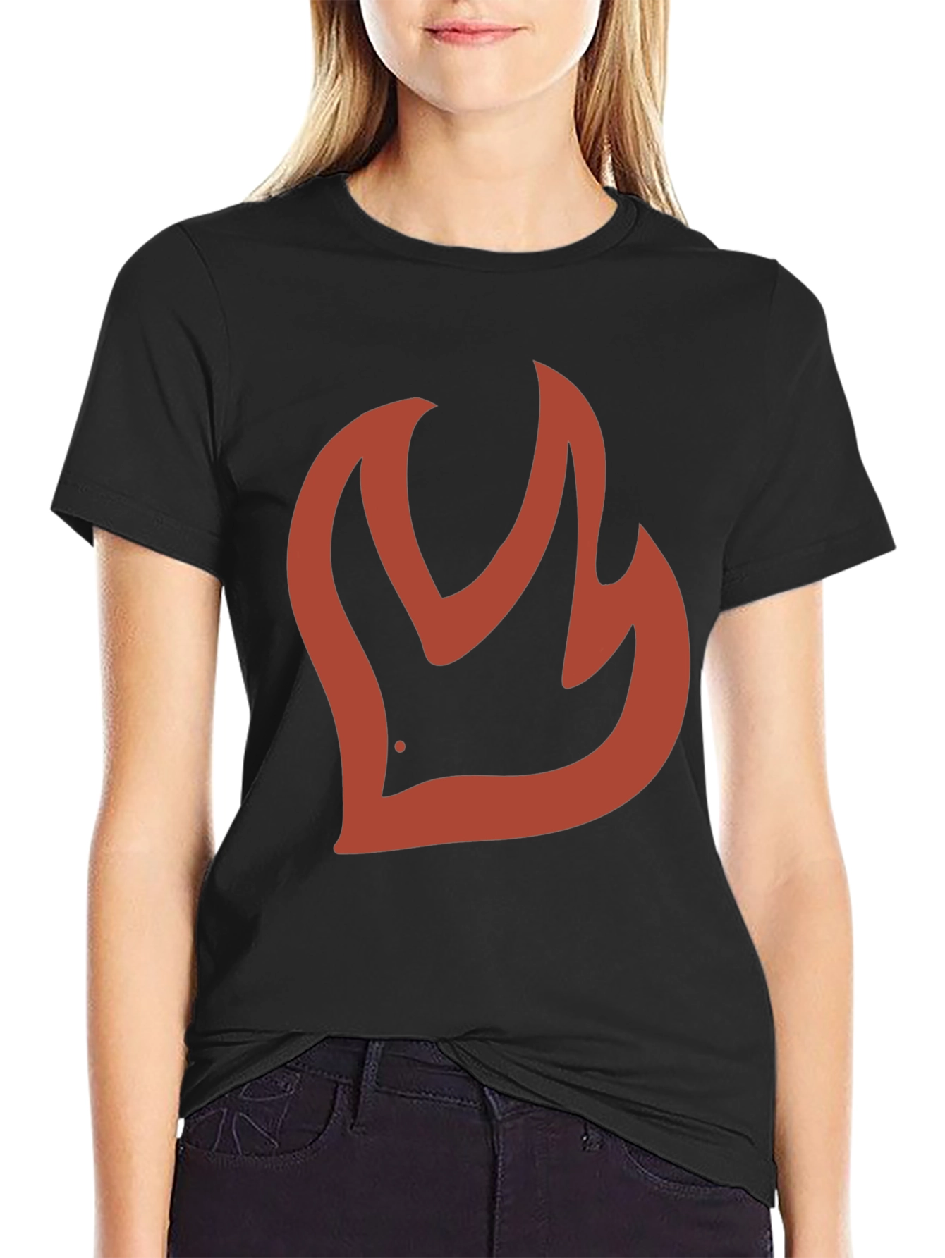 Firebird Graphic Tee - Black Cotton Casual T-Shirt