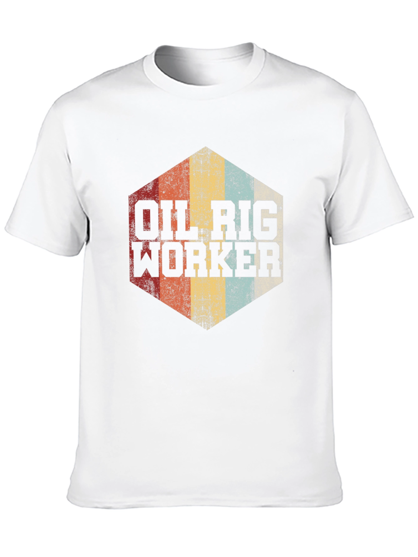 Oil Rig Worker Retro Graphic Tee