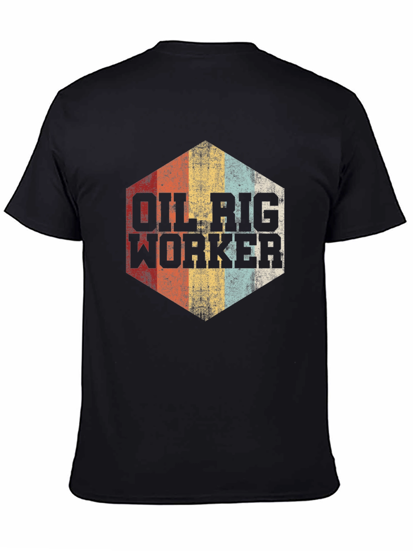 Oil Rig Worker Retro Graphic Tee