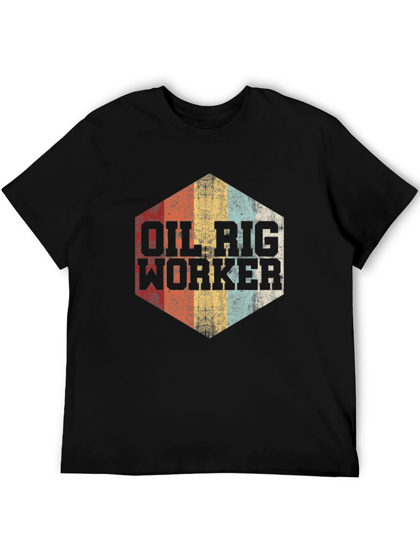 Oil Rig Worker Retro Graphic Tee