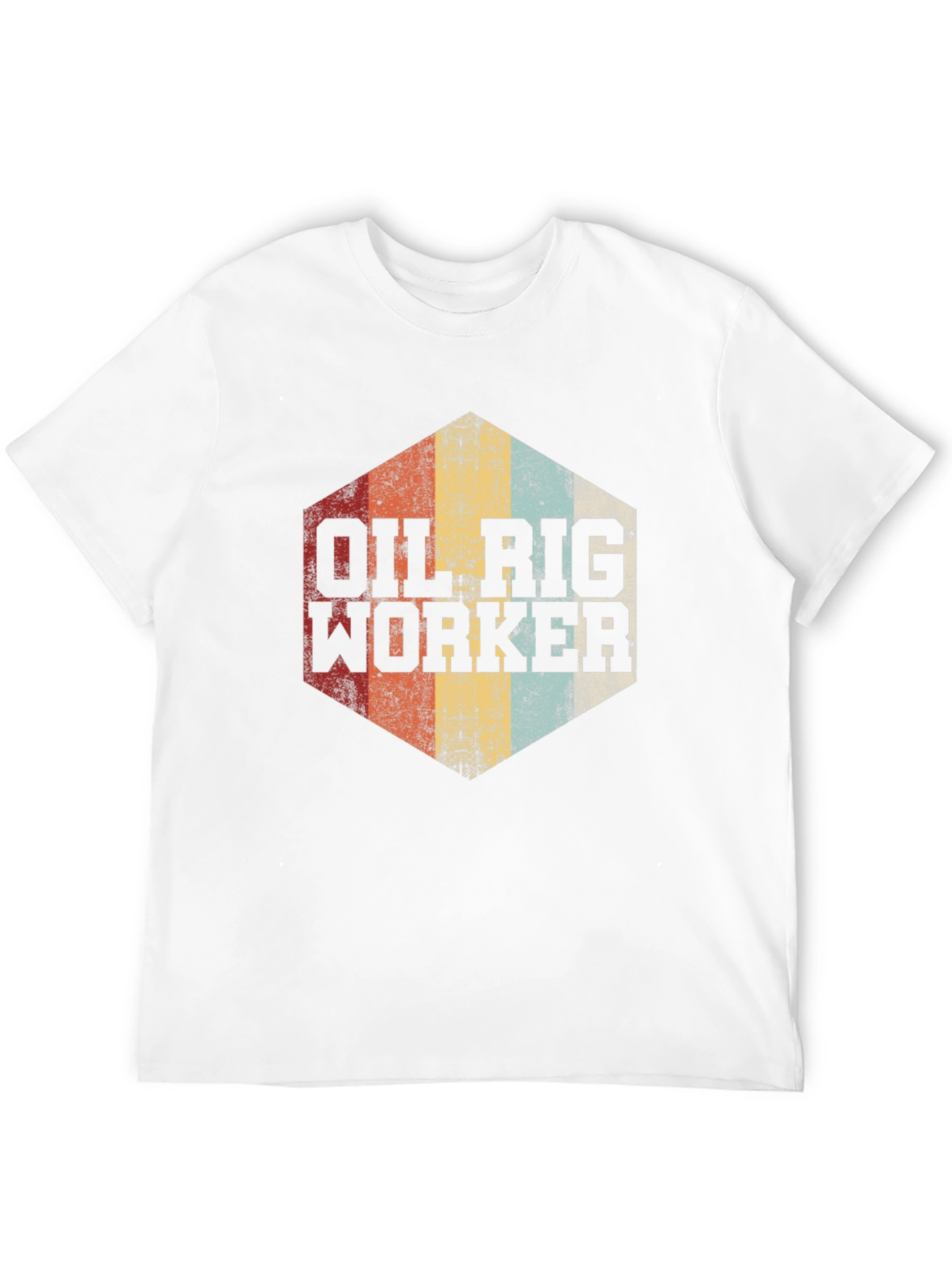 Oil Rig Worker Retro Graphic Tee