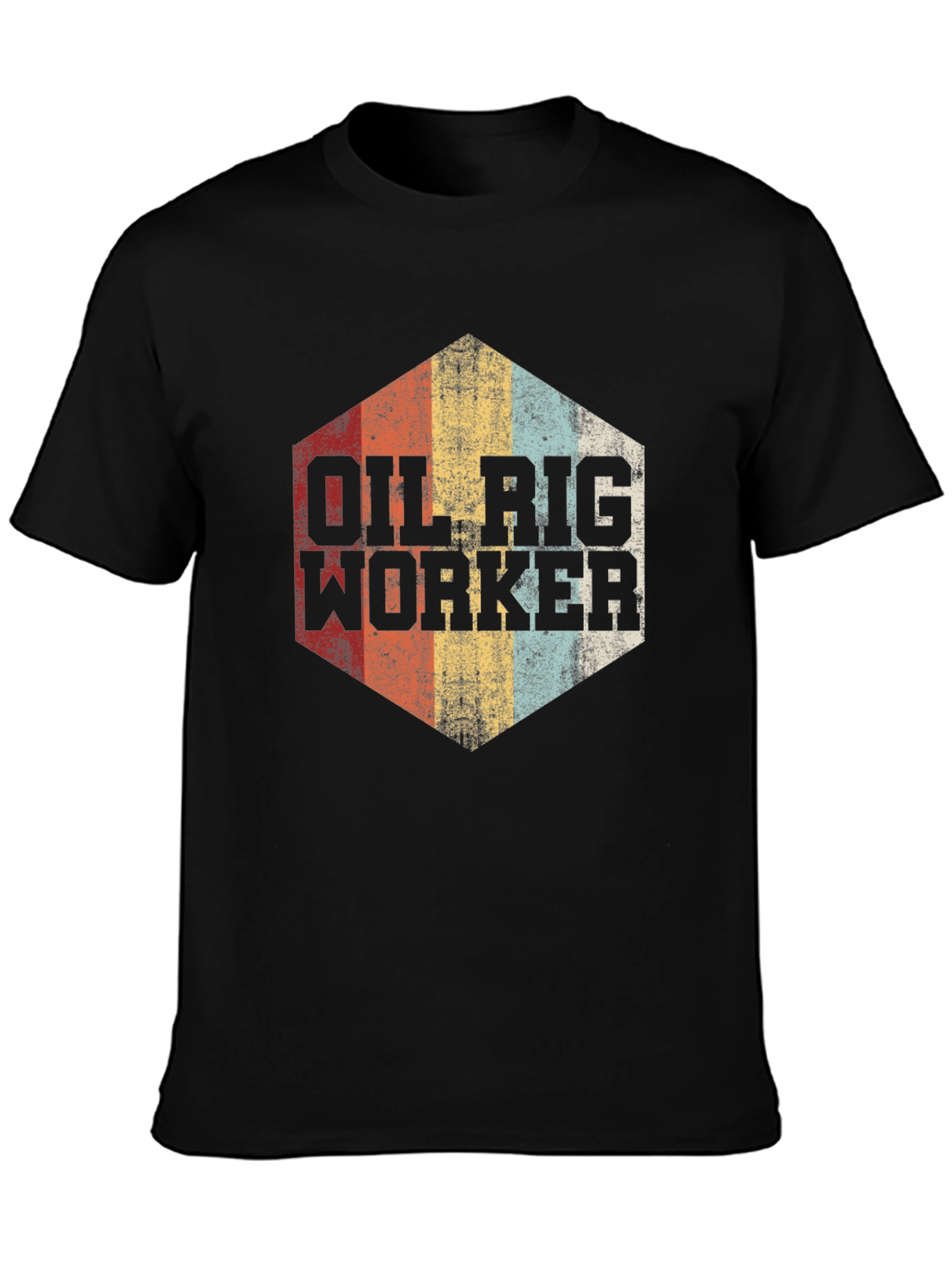 Oil Rig Worker Retro Graphic Tee