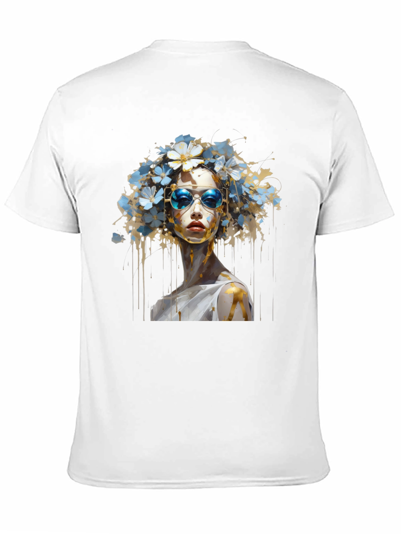 Artistic Floral Crown Graphic Tee