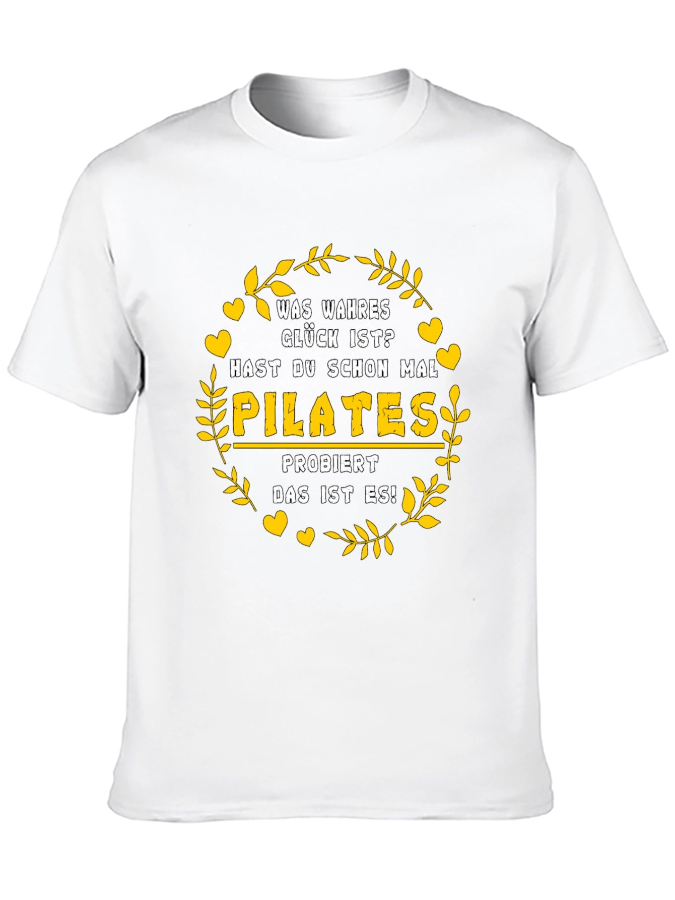 Pilates Lover Black T-Shirt - True Happiness Design