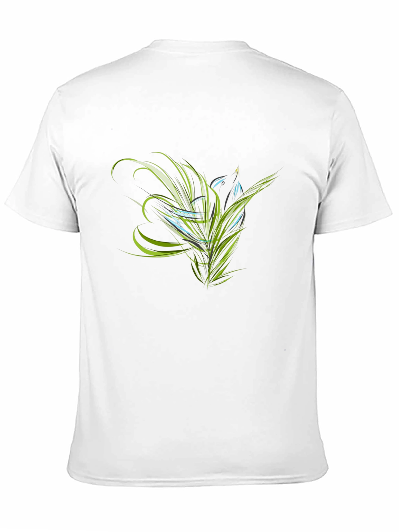 Abstract Floral Graphic Black T-Shirt