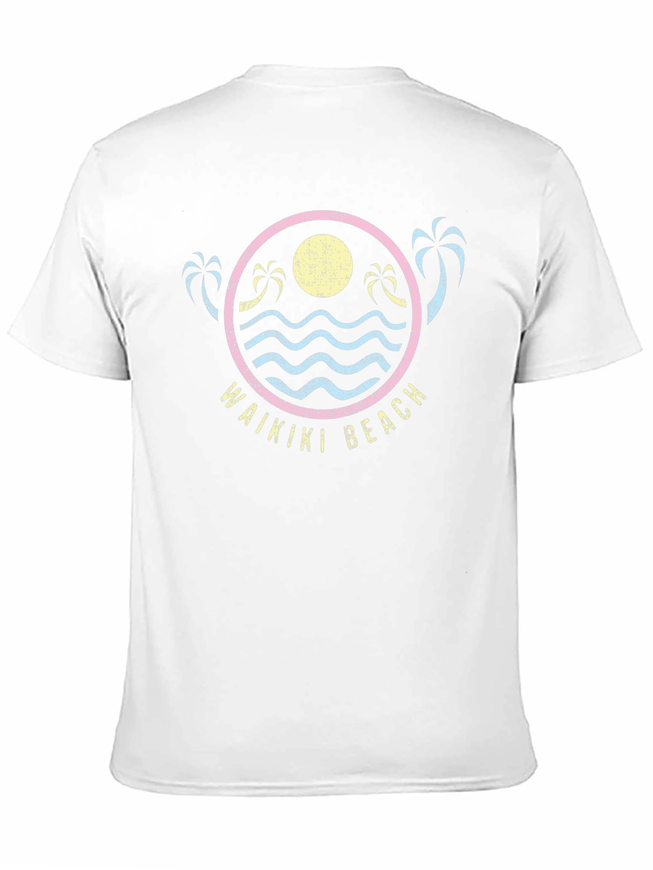 Waikiki Beach Graphic T-Shirt - Island Vibes
