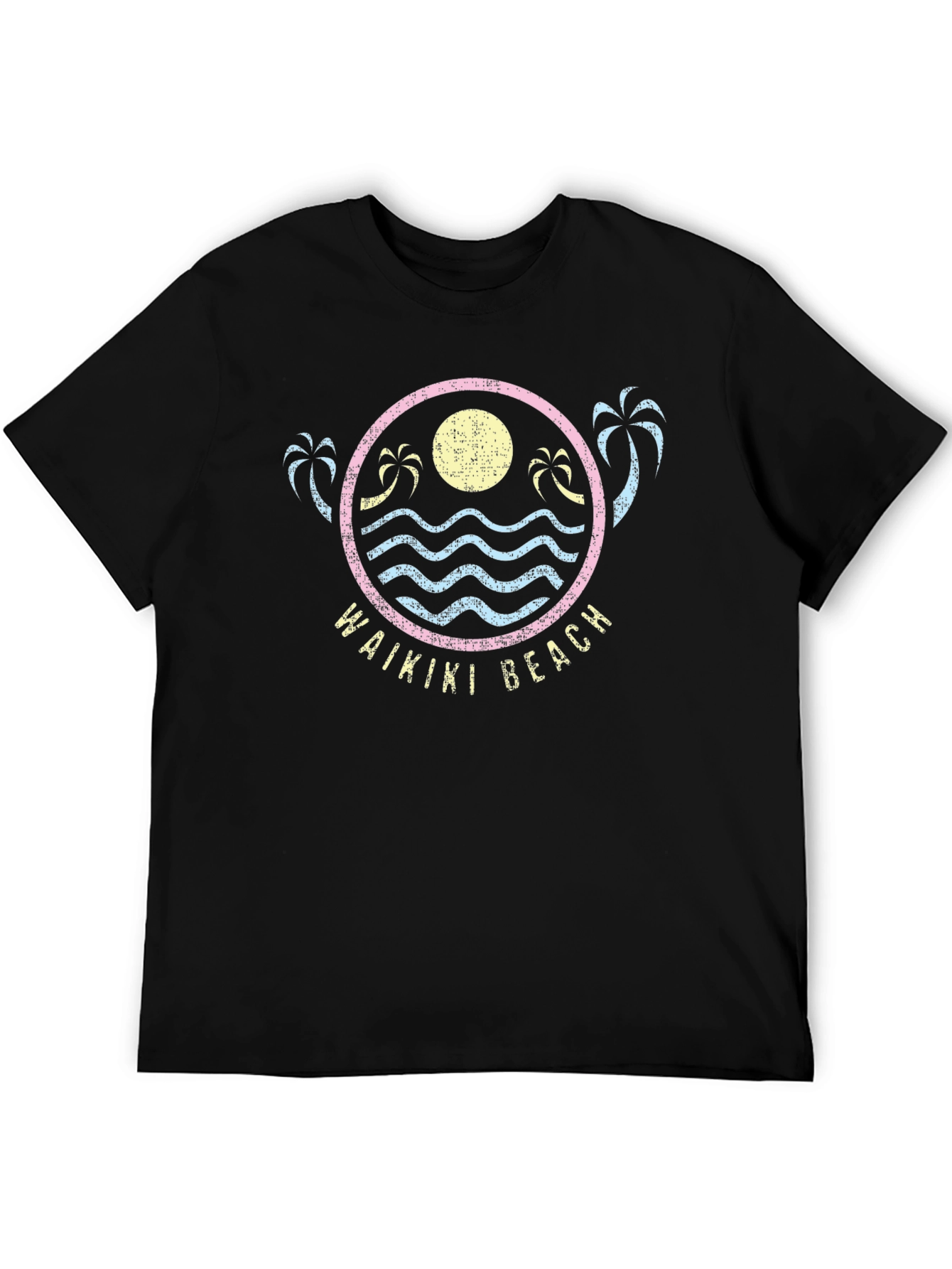 Waikiki Beach Graphic T-Shirt - Island Vibes