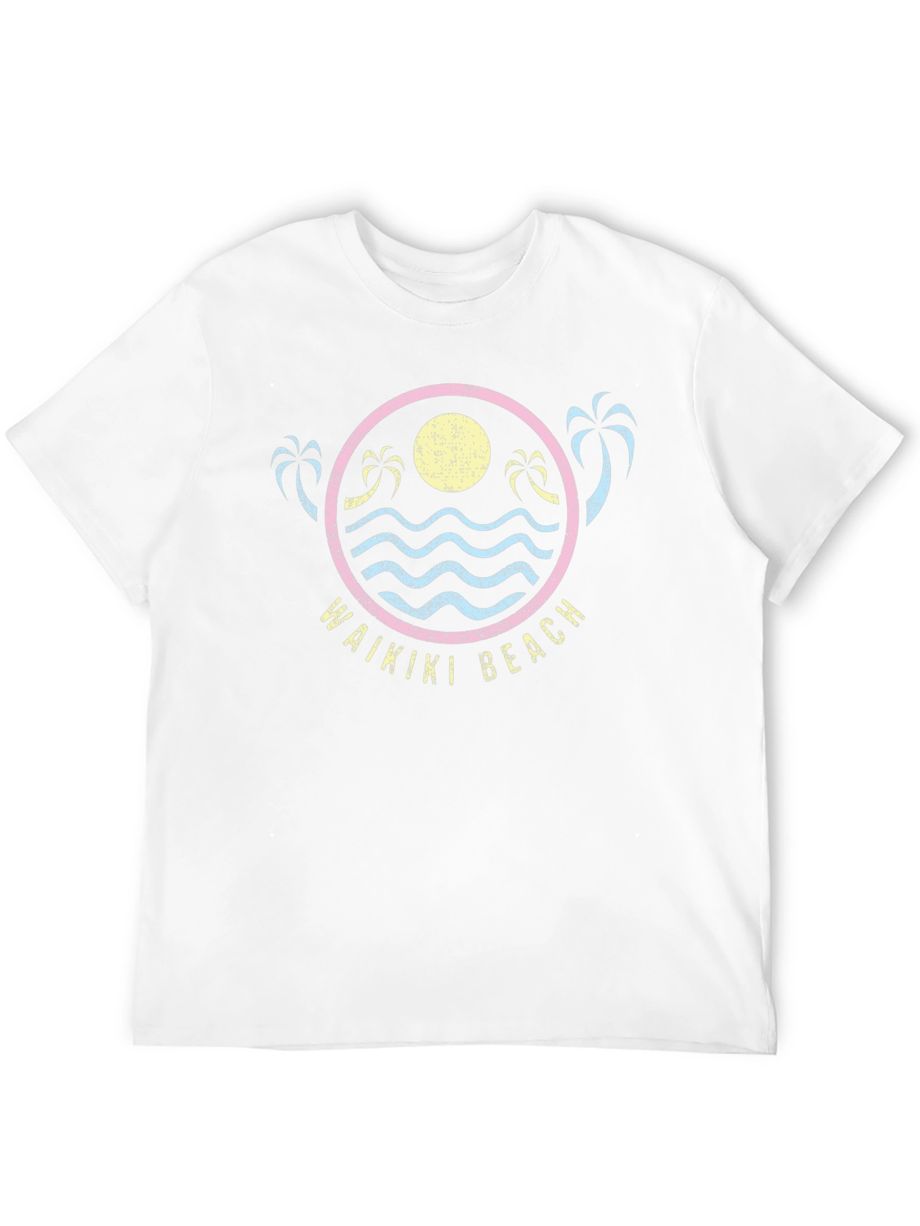 Waikiki Beach Graphic T-Shirt - Island Vibes