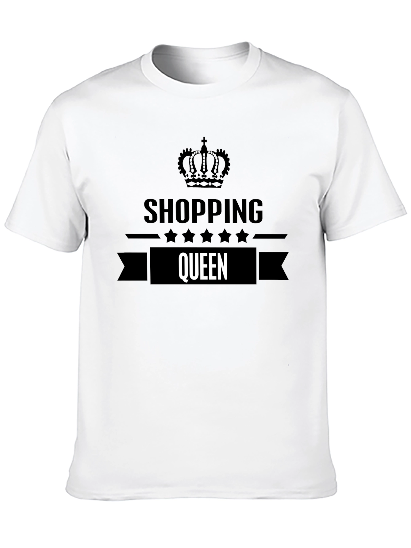 Shopping Queen Black Graphic Tee