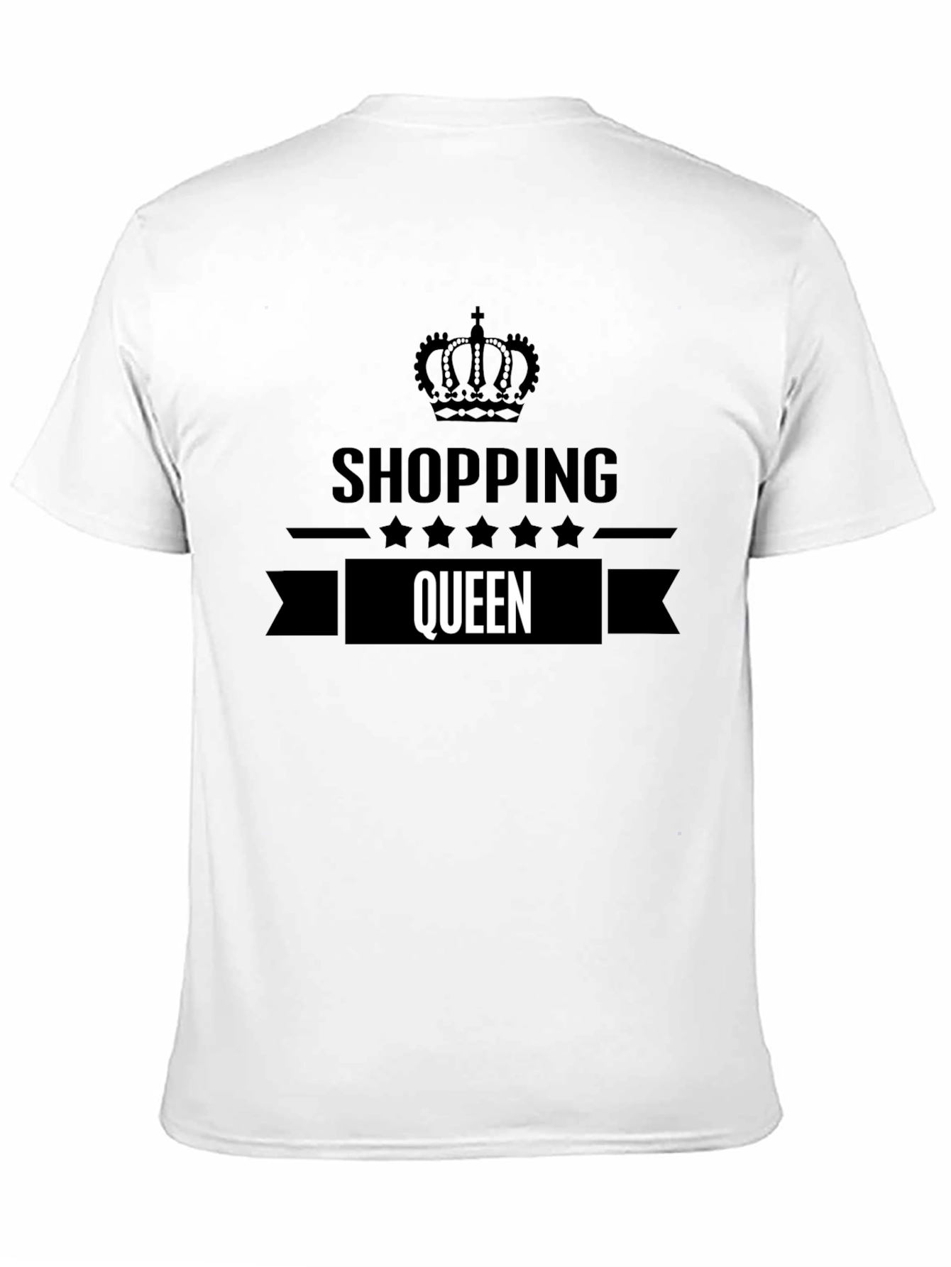 Shopping Queen Black Graphic Tee