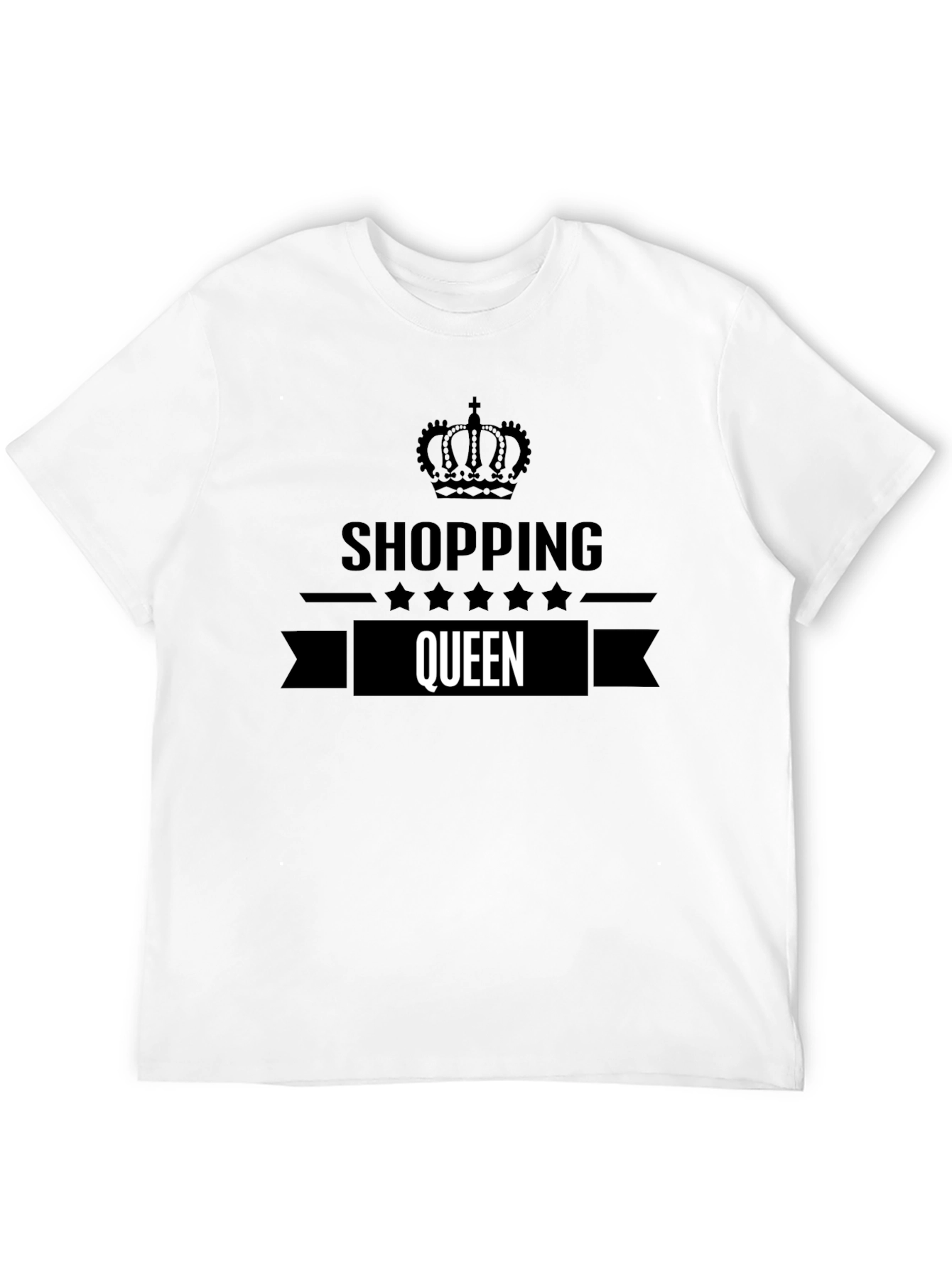 Shopping Queen Black Graphic Tee