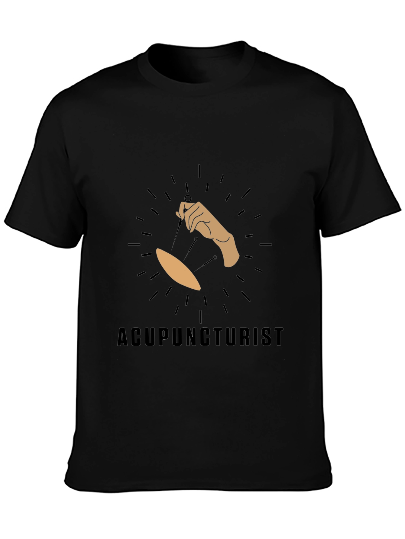 Acupuncturist T-Shirt - Black Short Sleeve