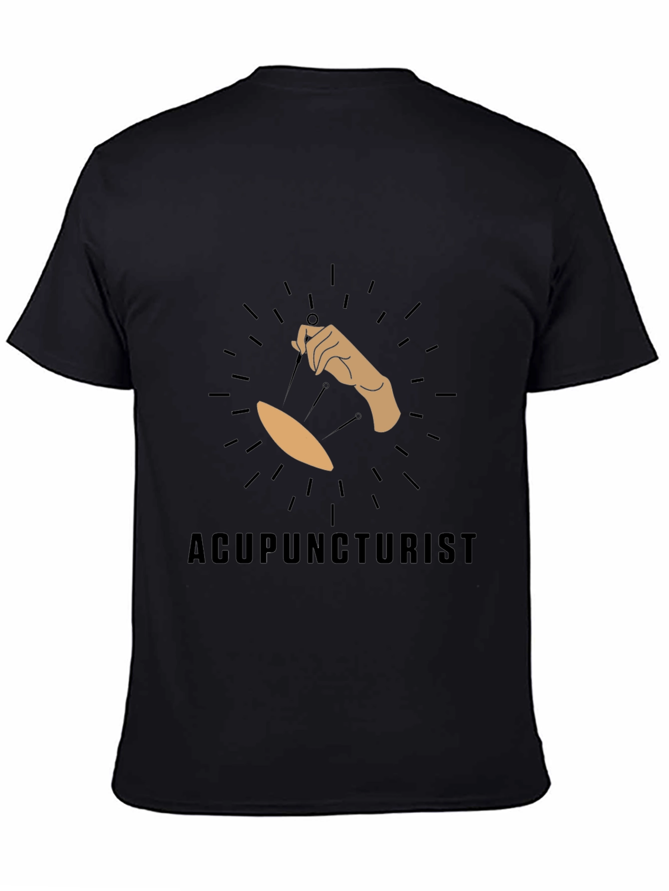 Acupuncturist T-Shirt - Black Short Sleeve