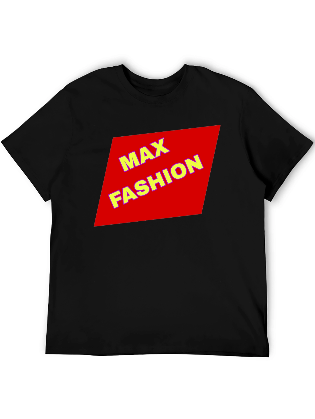 Max Fashion Black Graphic Tee