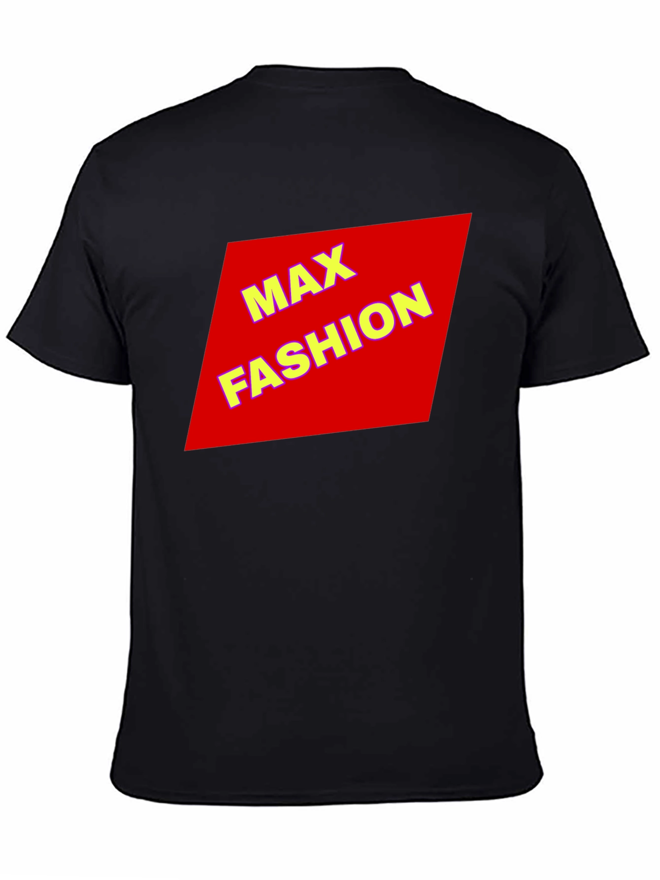 Max Fashion Black Graphic Tee