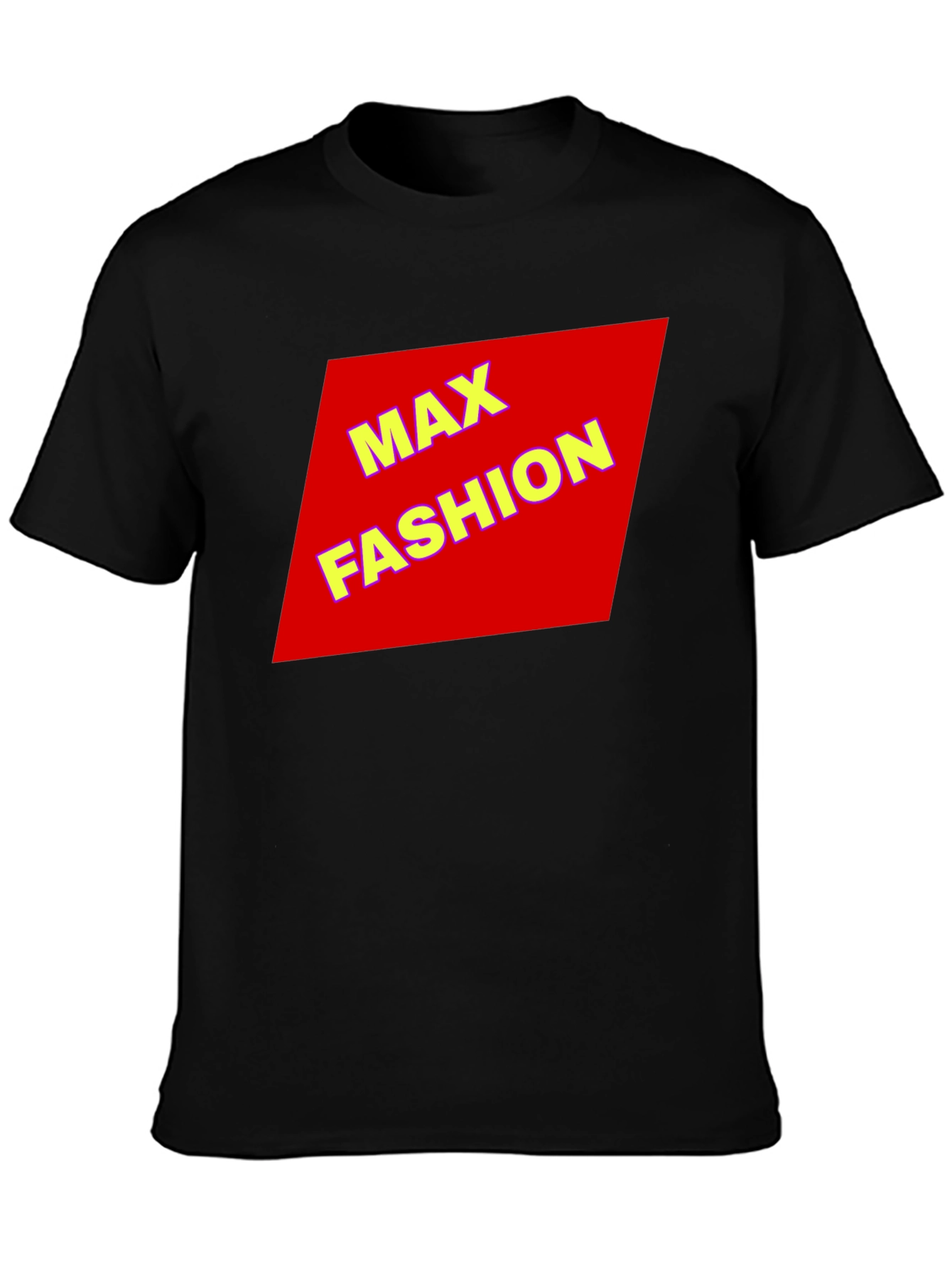 Max Fashion Black Graphic Tee