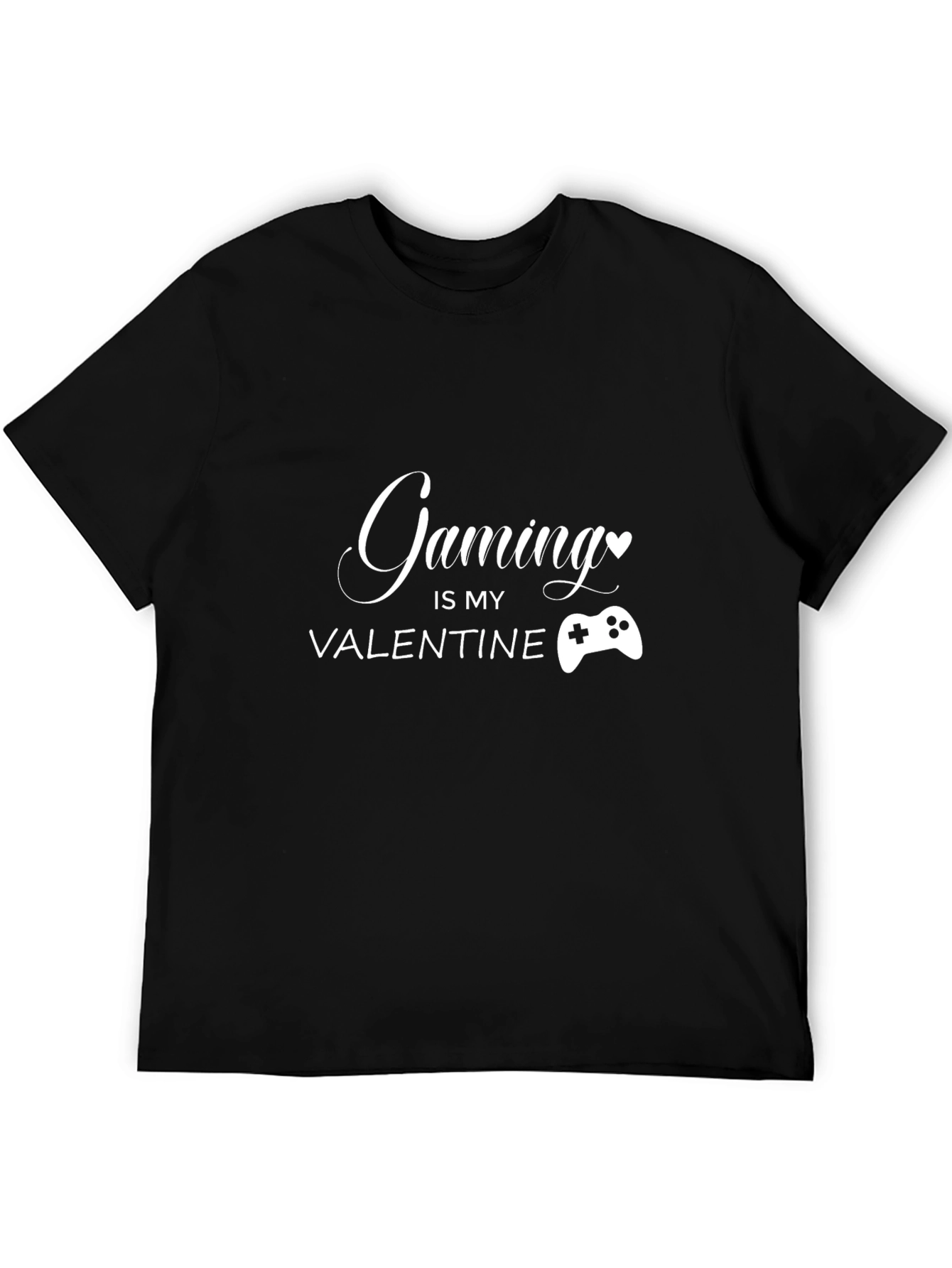 Gaming is My Valentine Black T-Shirt