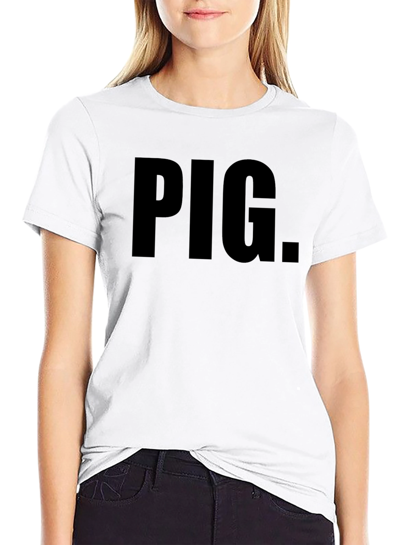 PIG. Black Graphic T-Shirt - Statement Tee