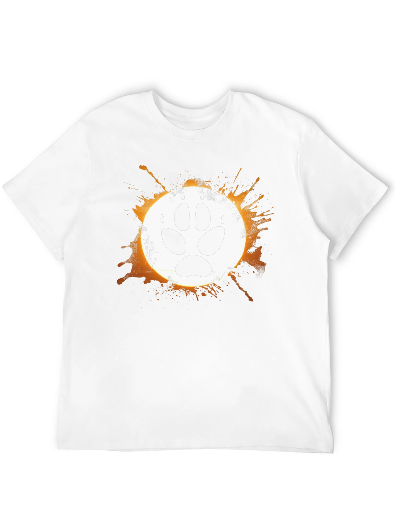 Wolf Paw Print Graphic T-Shirt