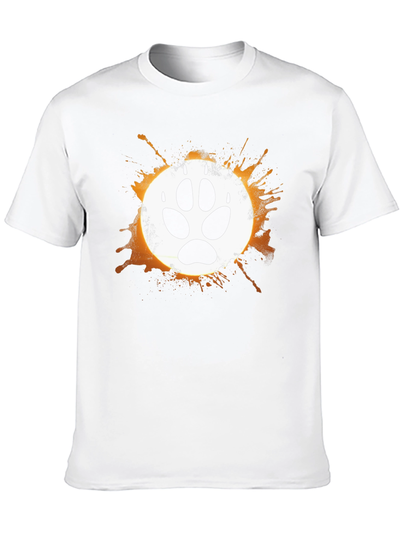 Wolf Paw Print Graphic T-Shirt