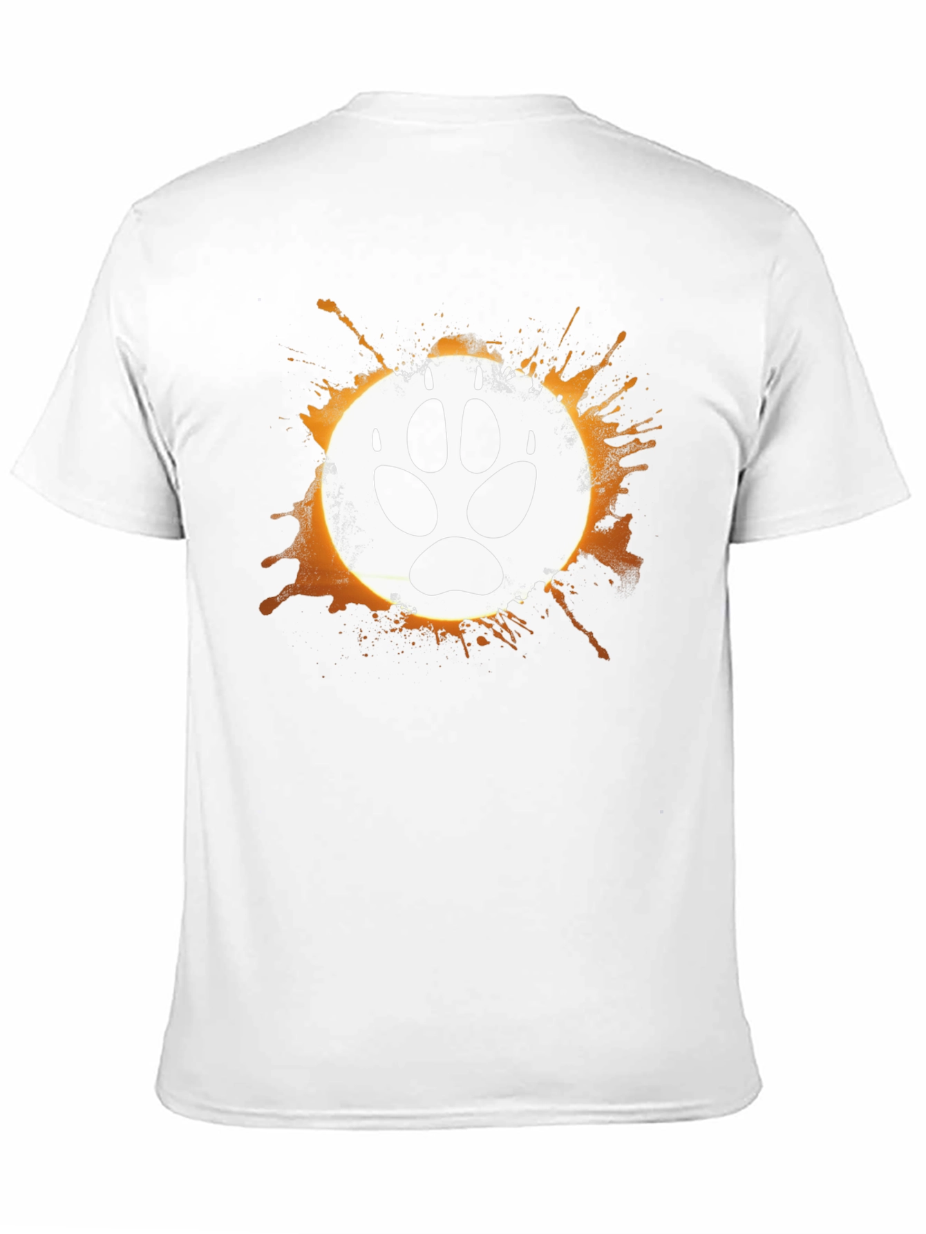 Wolf Paw Print Graphic T-Shirt