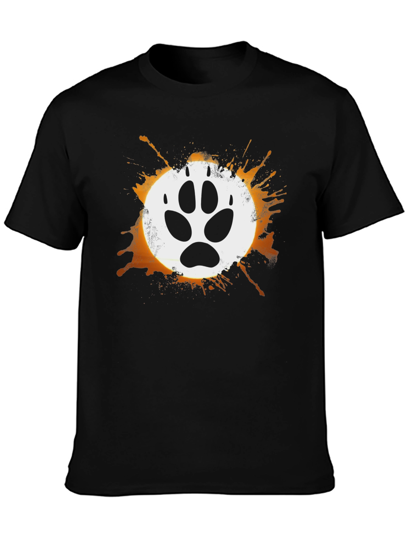 Wolf Paw Print Graphic T-Shirt