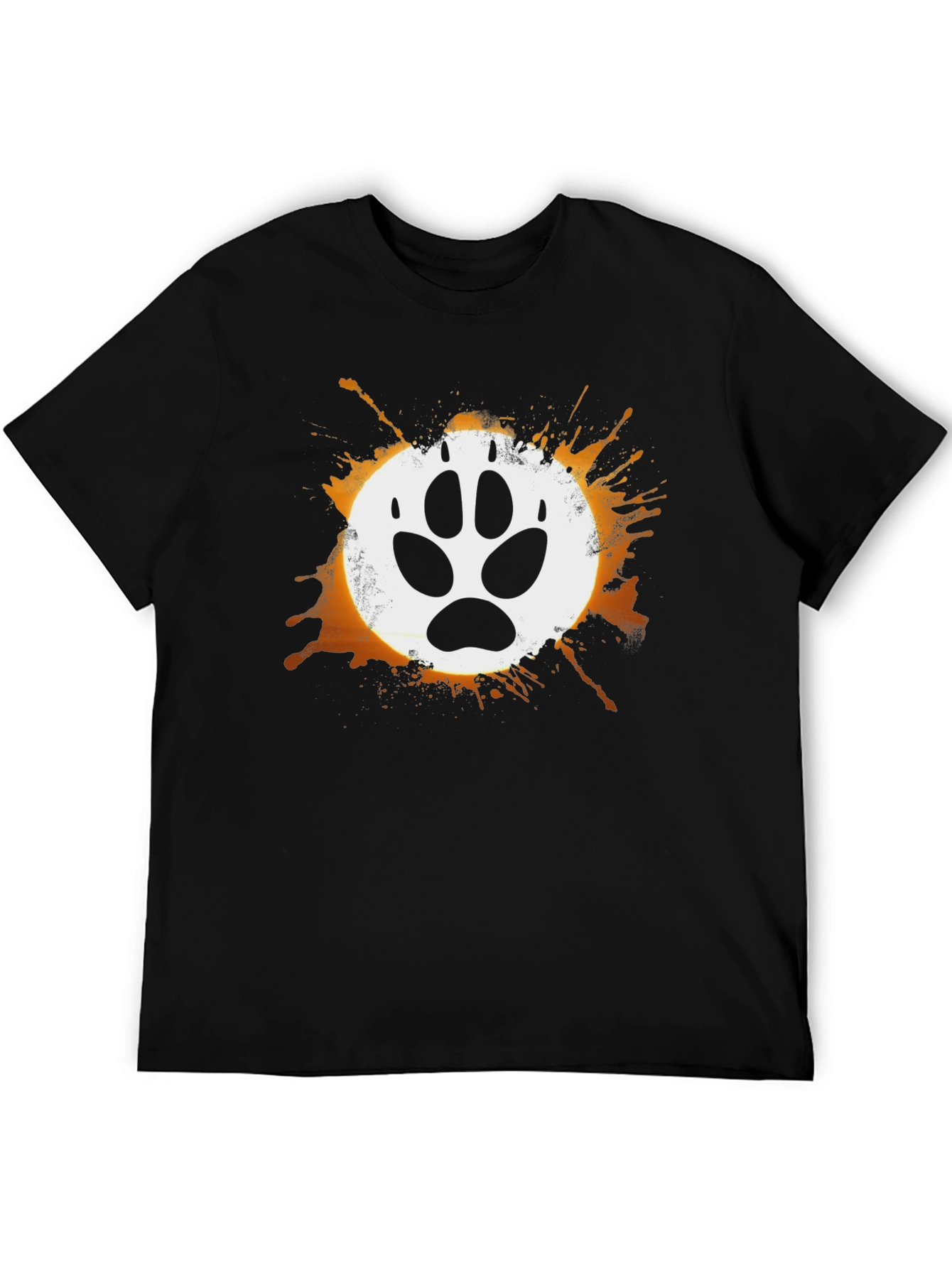 Wolf Paw Print Graphic T-Shirt