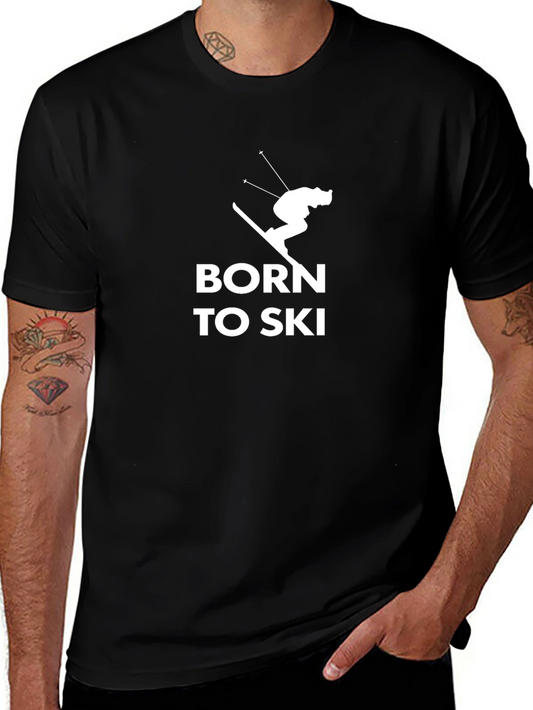 Born to Ski Graphic Tee - Black