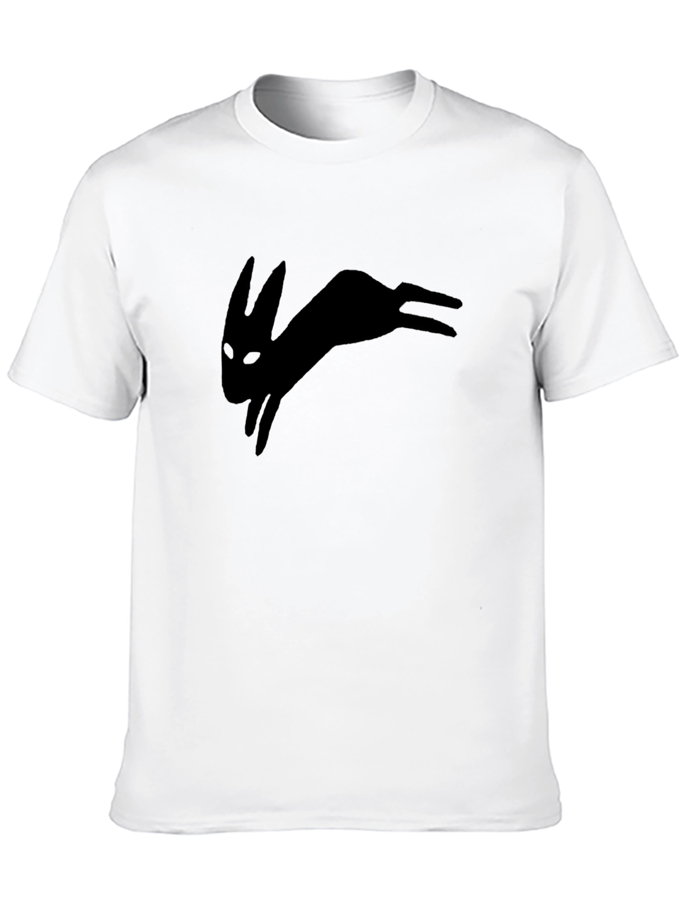 Black Rabbit Silhouette Tee - Unique Design