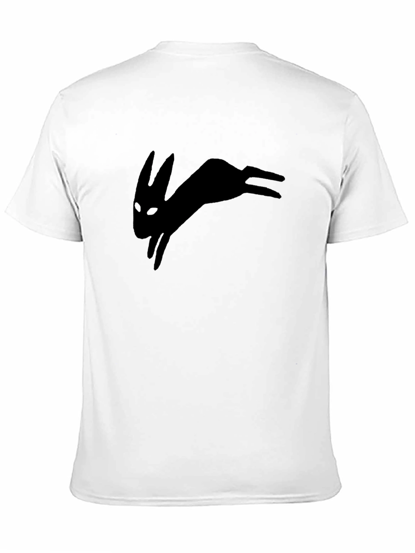 Black Rabbit Silhouette Tee - Unique Design