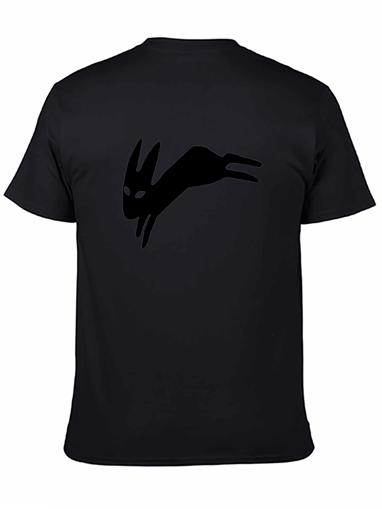 Black Rabbit Silhouette Tee - Unique Design
