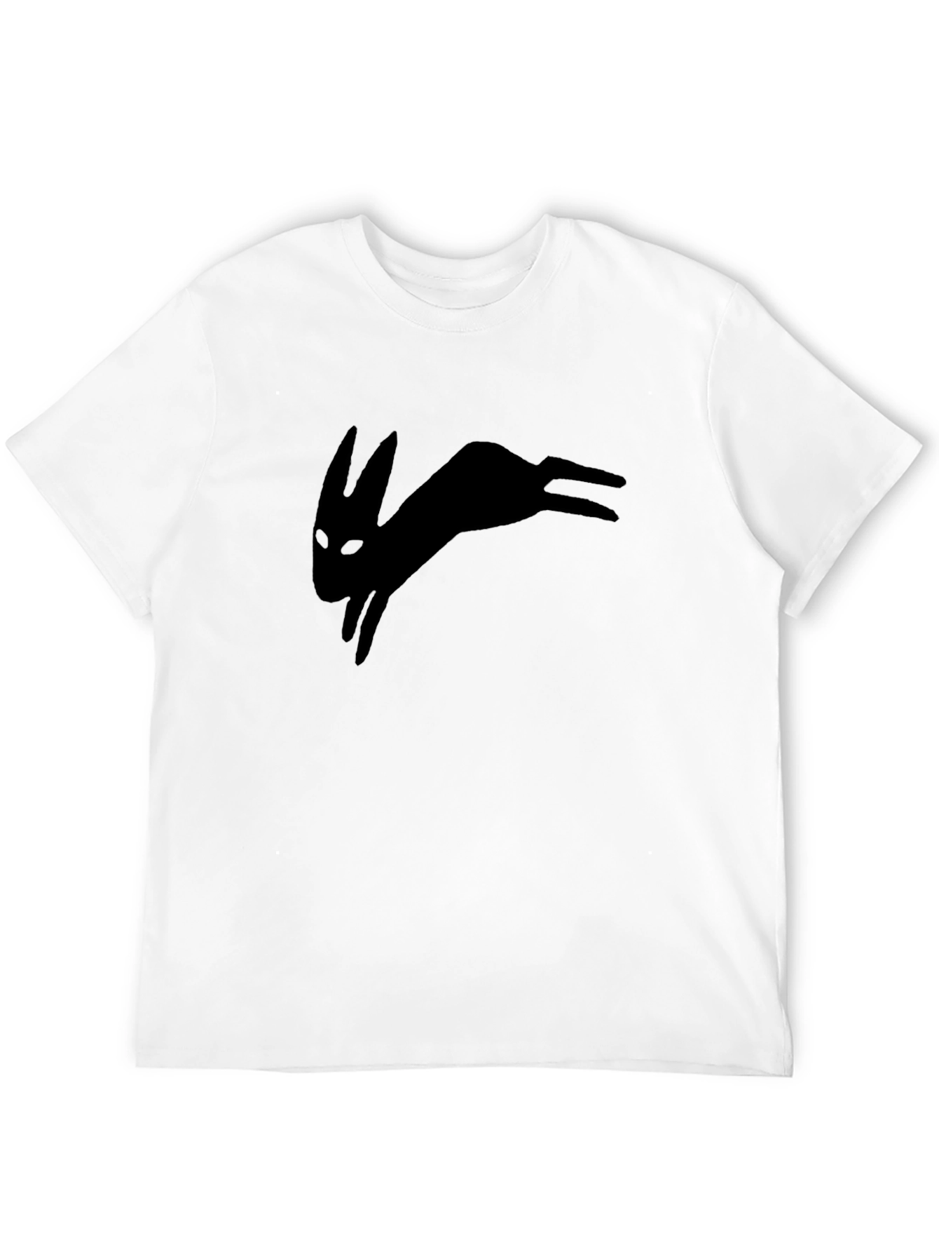 Black Rabbit Silhouette Tee - Unique Design
